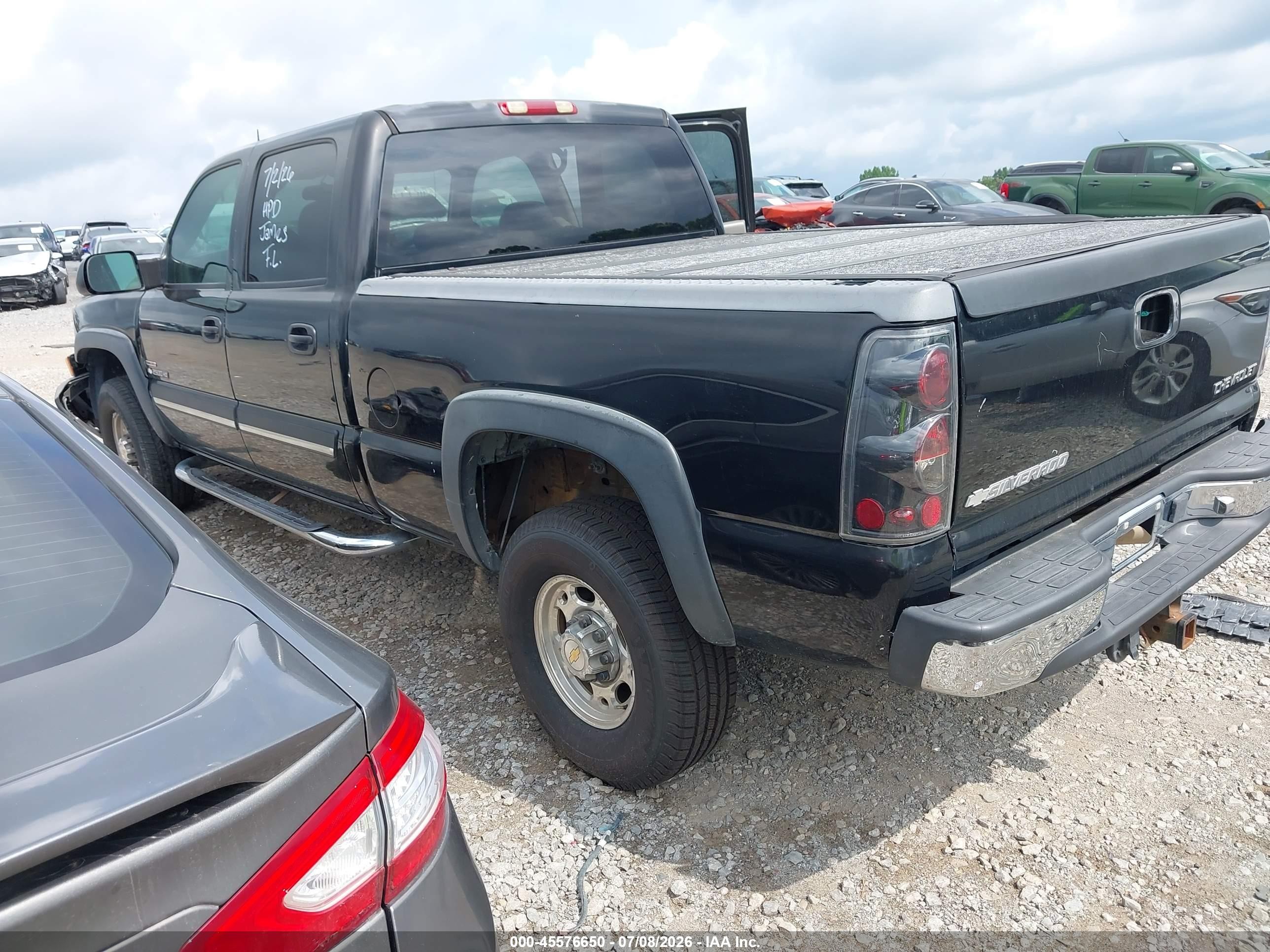 2005 Chevrolet Silverado 2500hd Lt Black vin: 1GCHC23275F861375