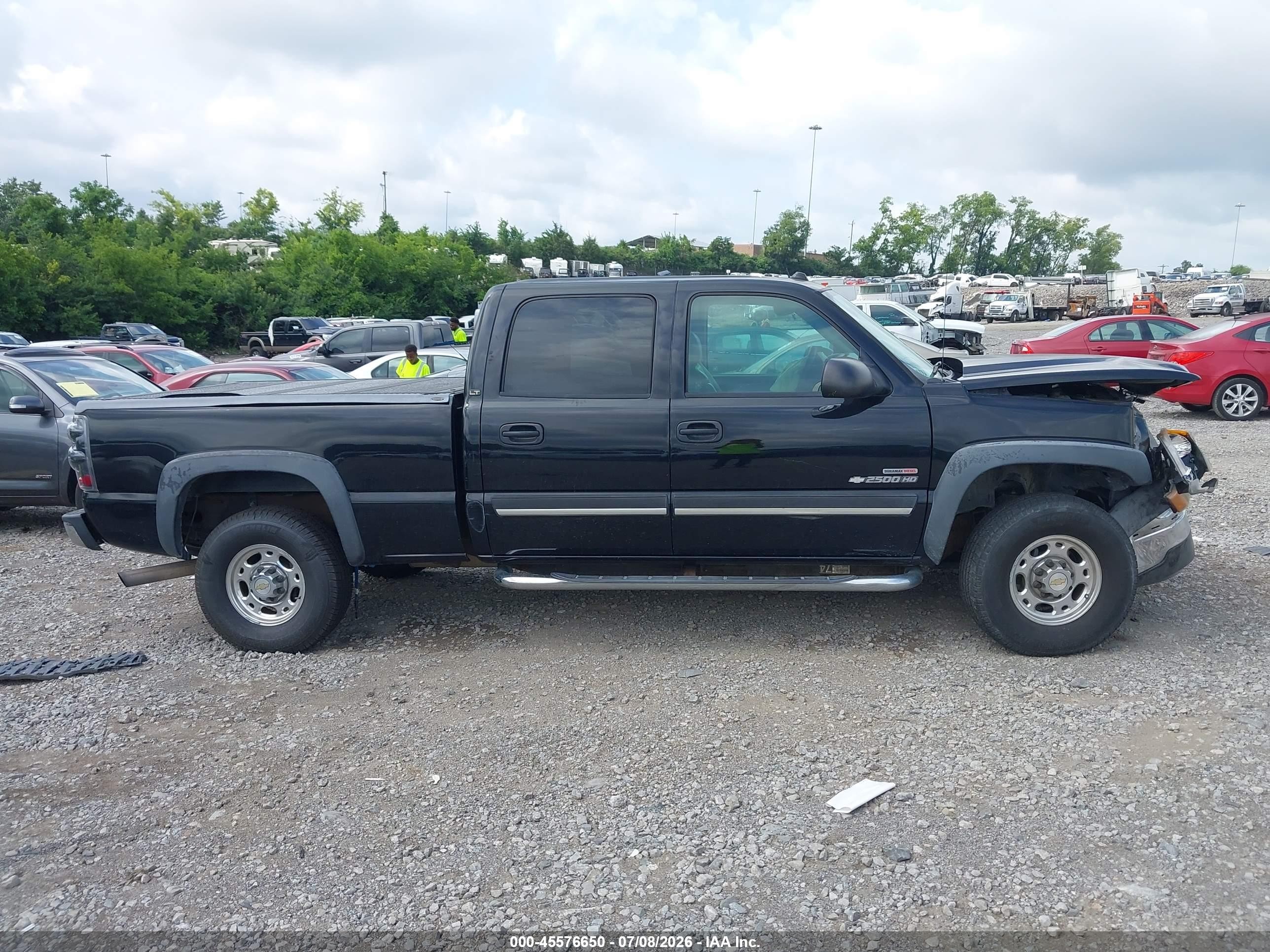 2005 Chevrolet Silverado 2500hd Lt Black vin: 1GCHC23275F861375