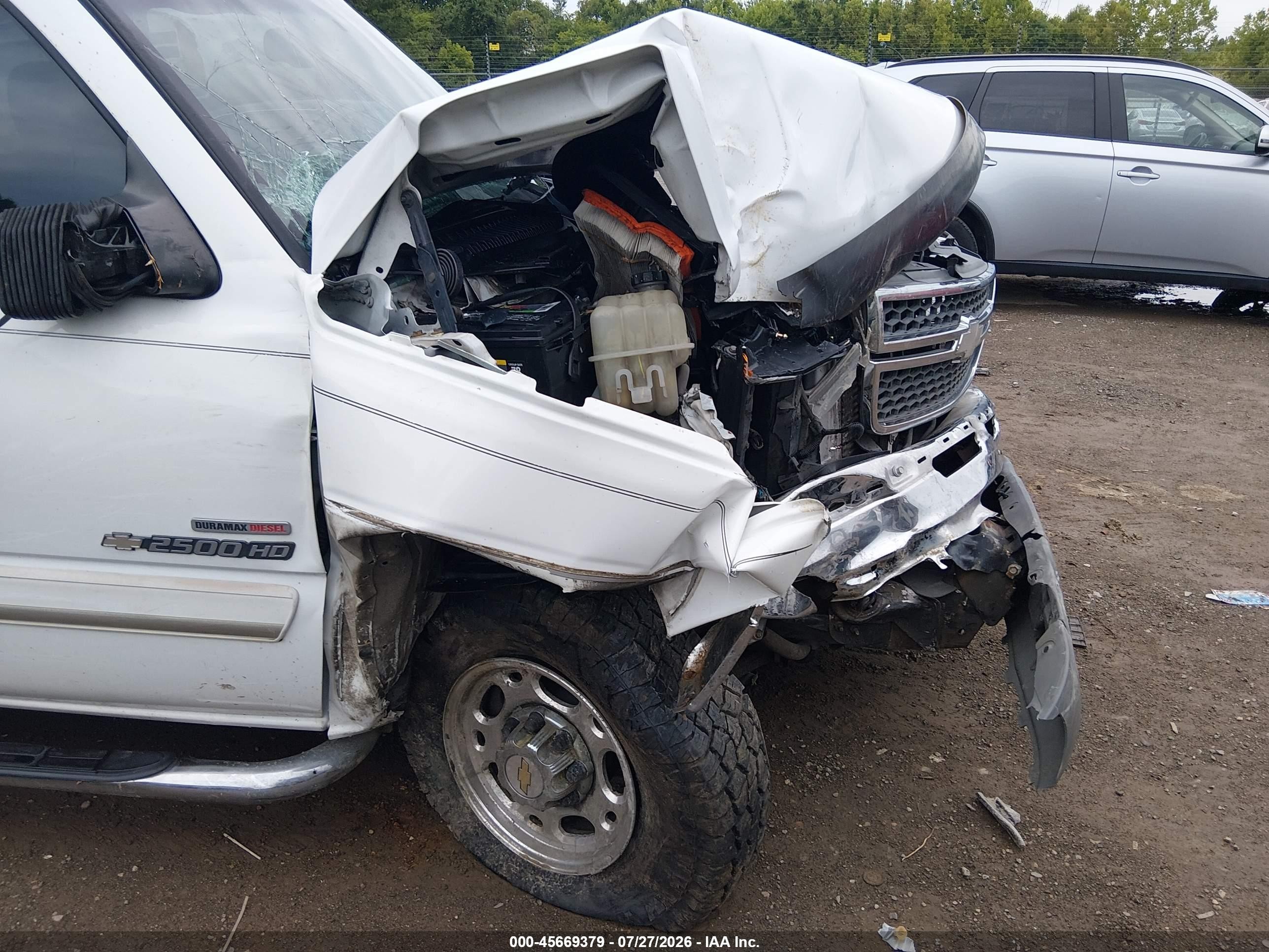 2005 Chevrolet Silverado 2500hd Ls White vin: 1GCHC23295F856520