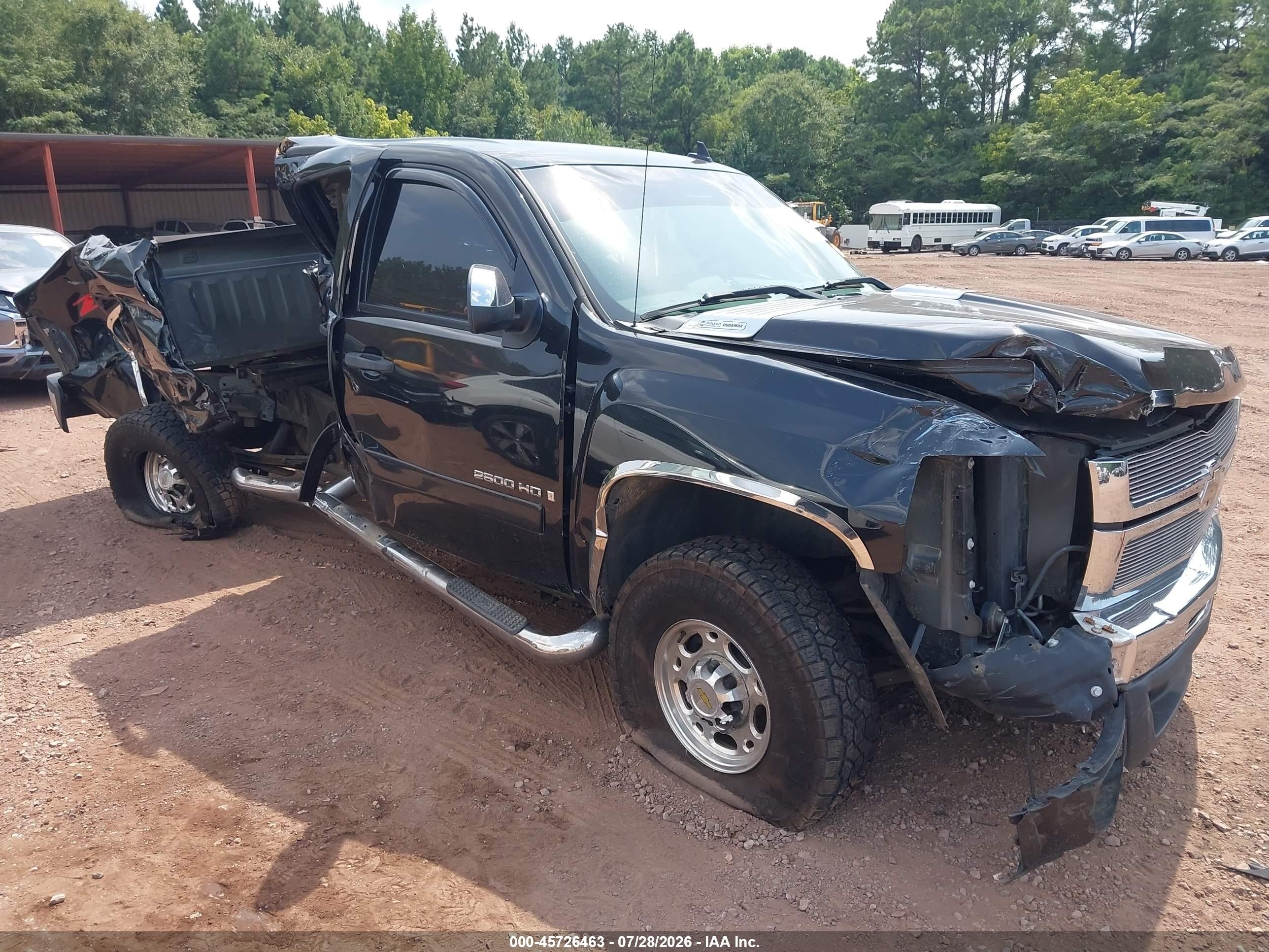 2007 Chevrolet Silverado 2500hd Lt1 Black vin: 1GCHC23667F509586