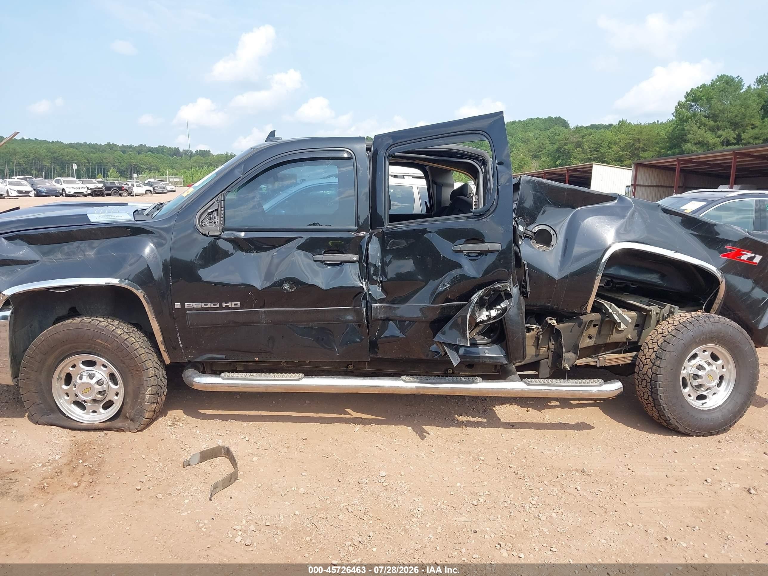 2007 Chevrolet Silverado 2500hd Lt1 Black vin: 1GCHC23667F509586