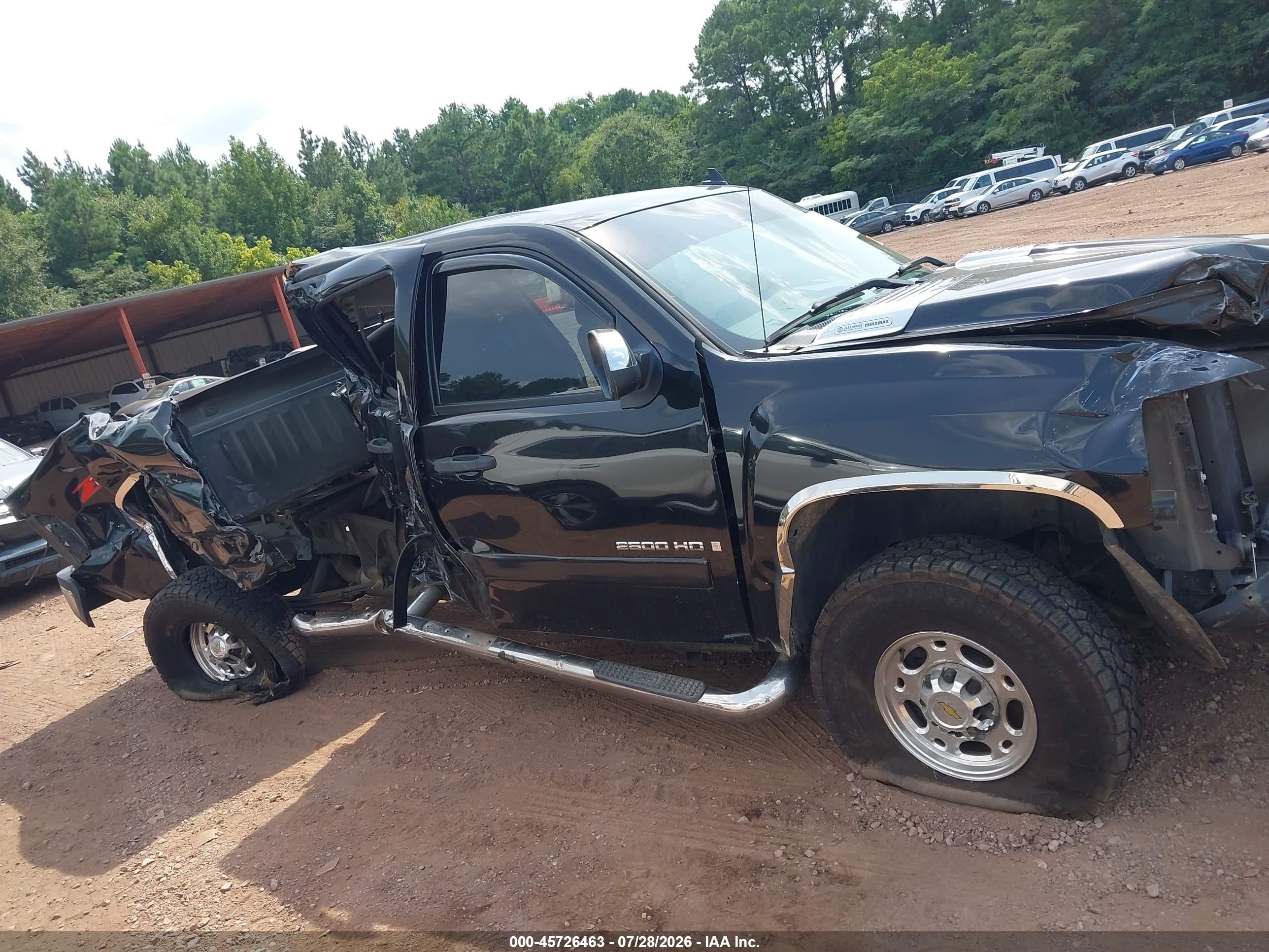 2007 Chevrolet Silverado 2500hd Lt1 Black vin: 1GCHC23667F509586