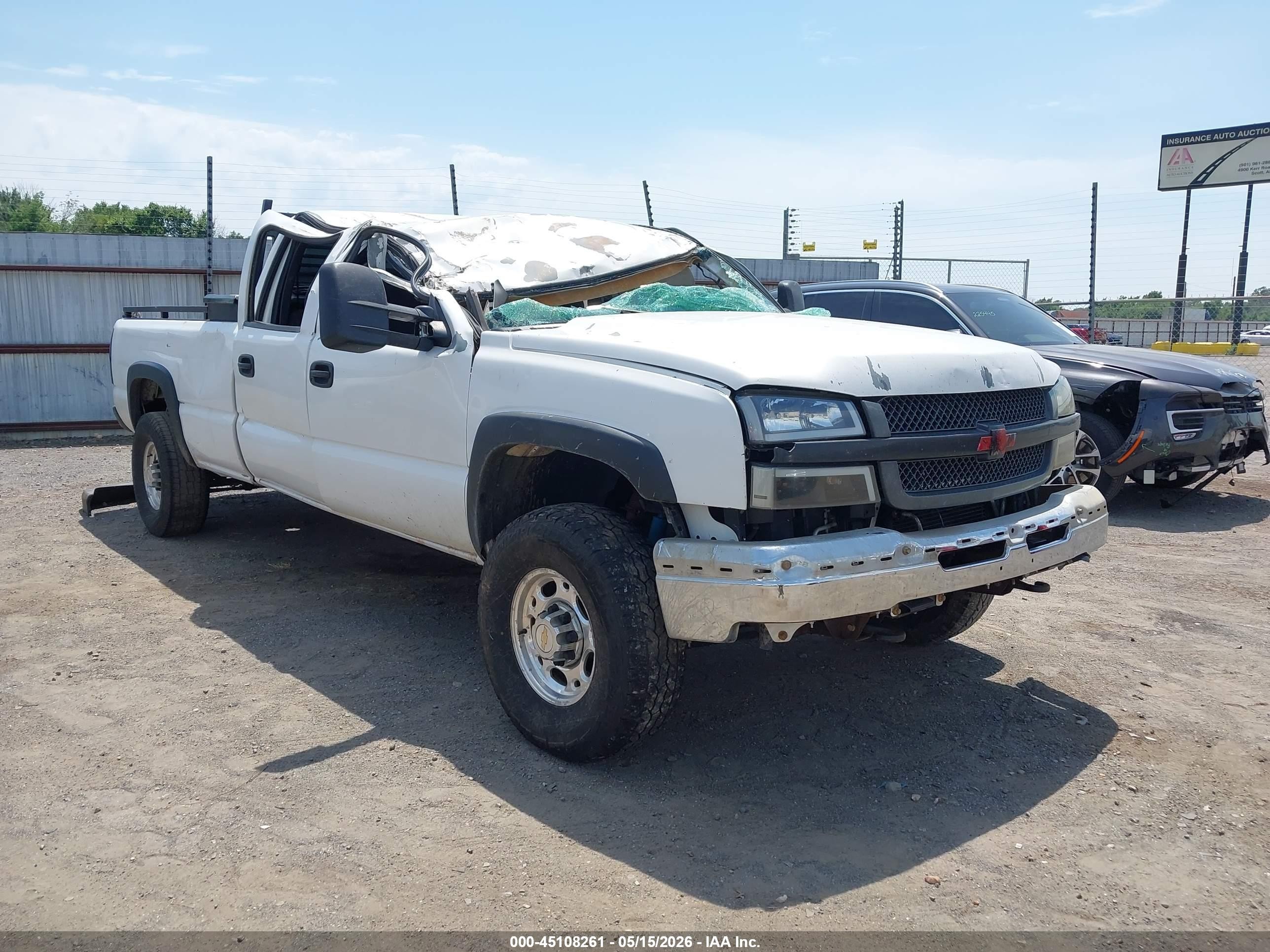2007 Chevrolet Silverado 2500hd Classic Work Truck White vin: 1GCHC23D47F131847