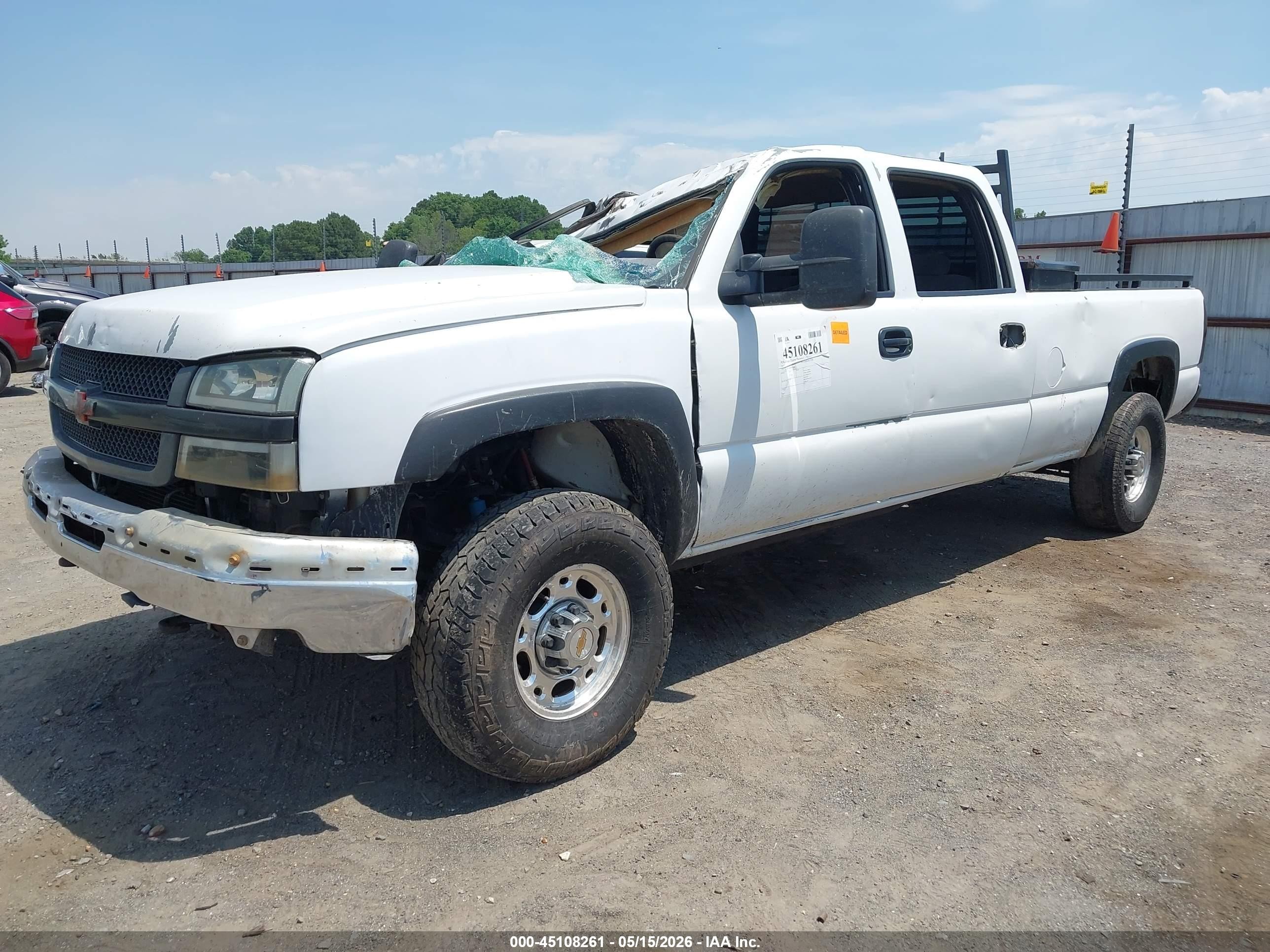 2007 Chevrolet Silverado 2500hd Classic Work Truck White vin: 1GCHC23D47F131847
