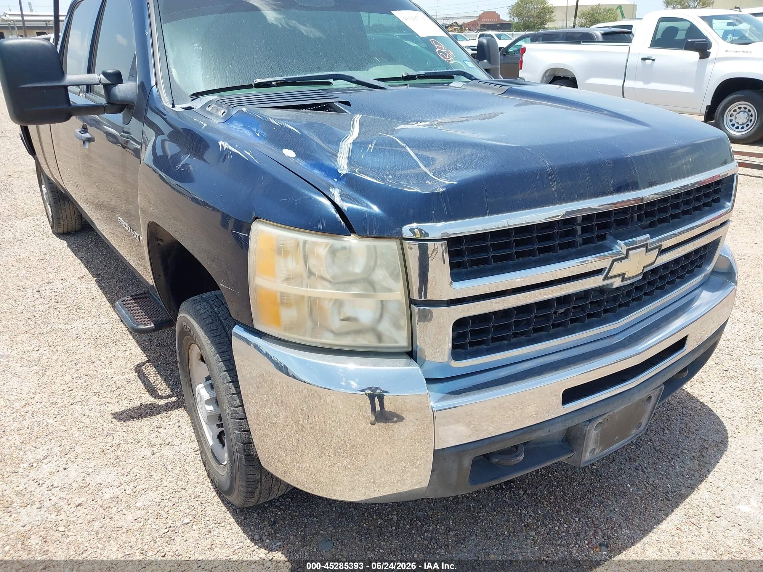 2007 Chevrolet Silverado 2500hd Work Truck Blue vin: 1GCHC23K47F561280