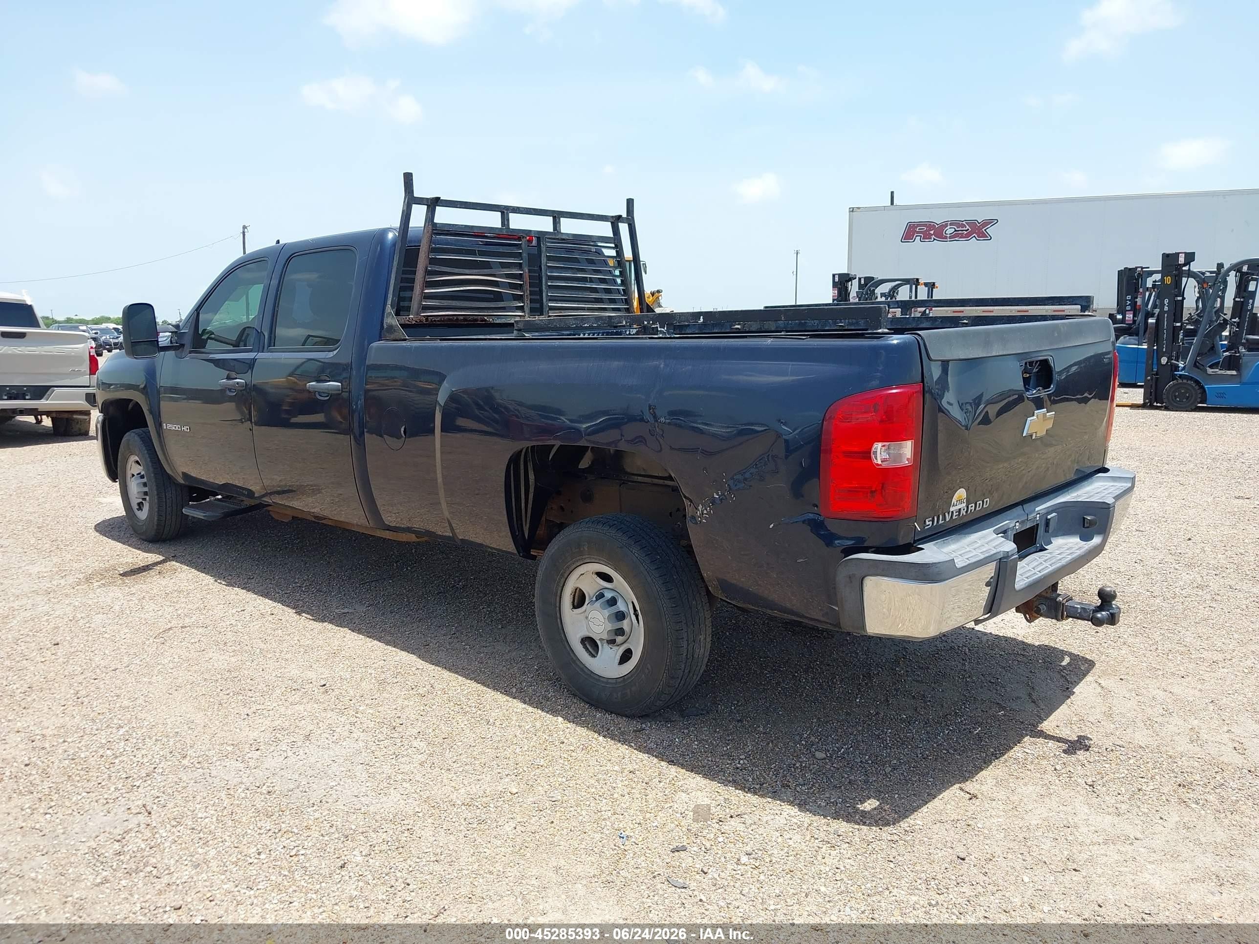 2007 Chevrolet Silverado 2500hd Work Truck Blue vin: 1GCHC23K47F561280
