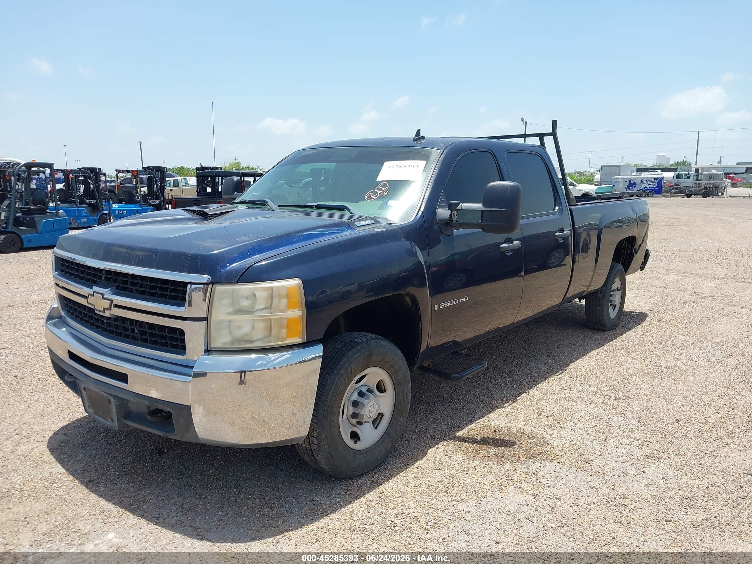 2007 Chevrolet Silverado 2500hd Work Truck Blue vin: 1GCHC23K47F561280