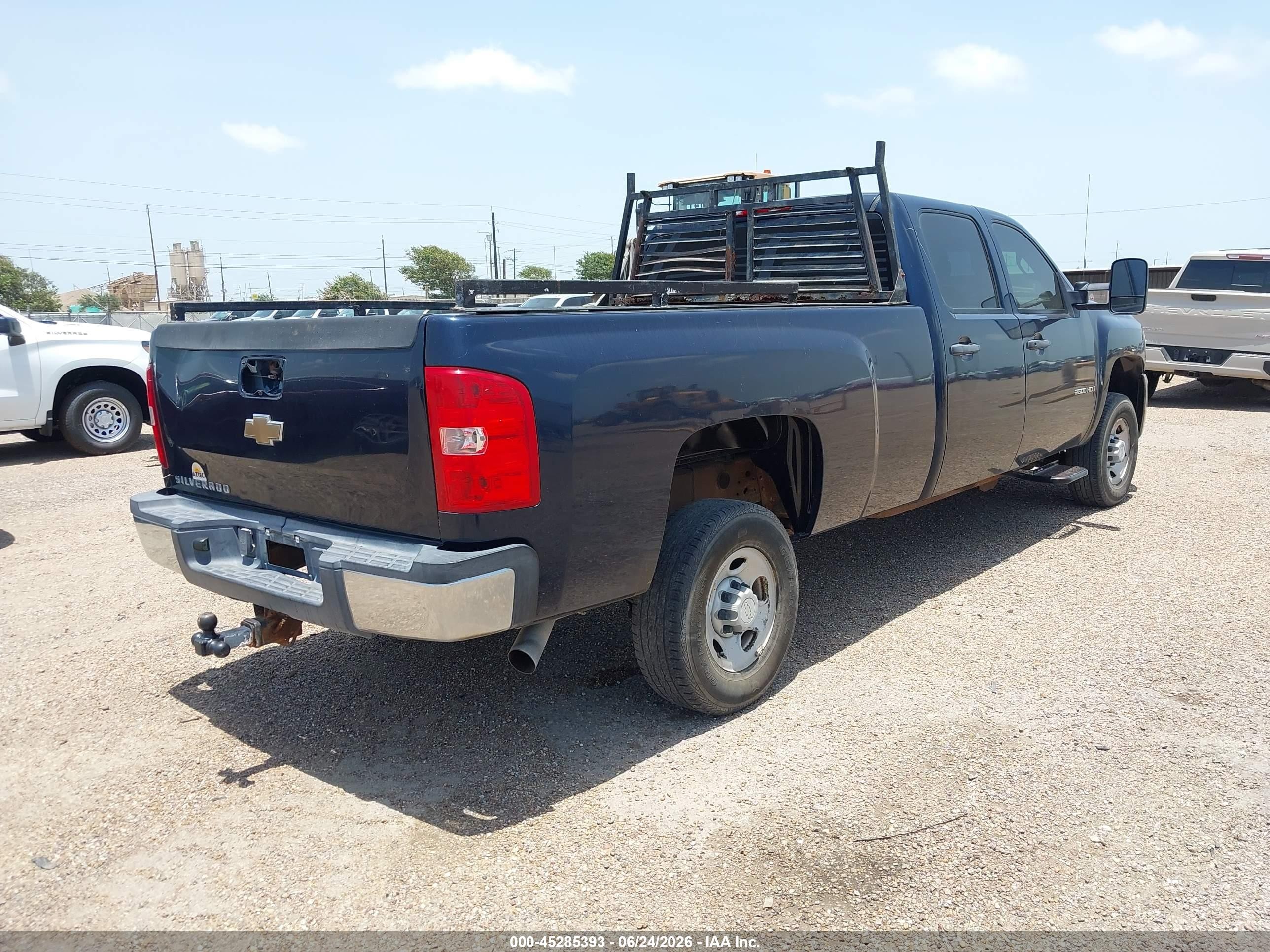 2007 Chevrolet Silverado 2500hd Work Truck Blue vin: 1GCHC23K47F561280