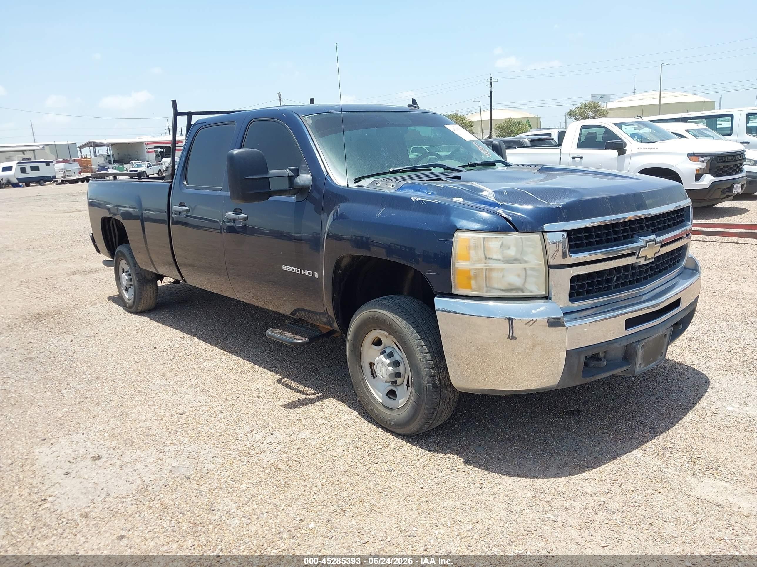 2007 Chevrolet Silverado 2500hd Work Truck Blue vin: 1GCHC23K47F561280