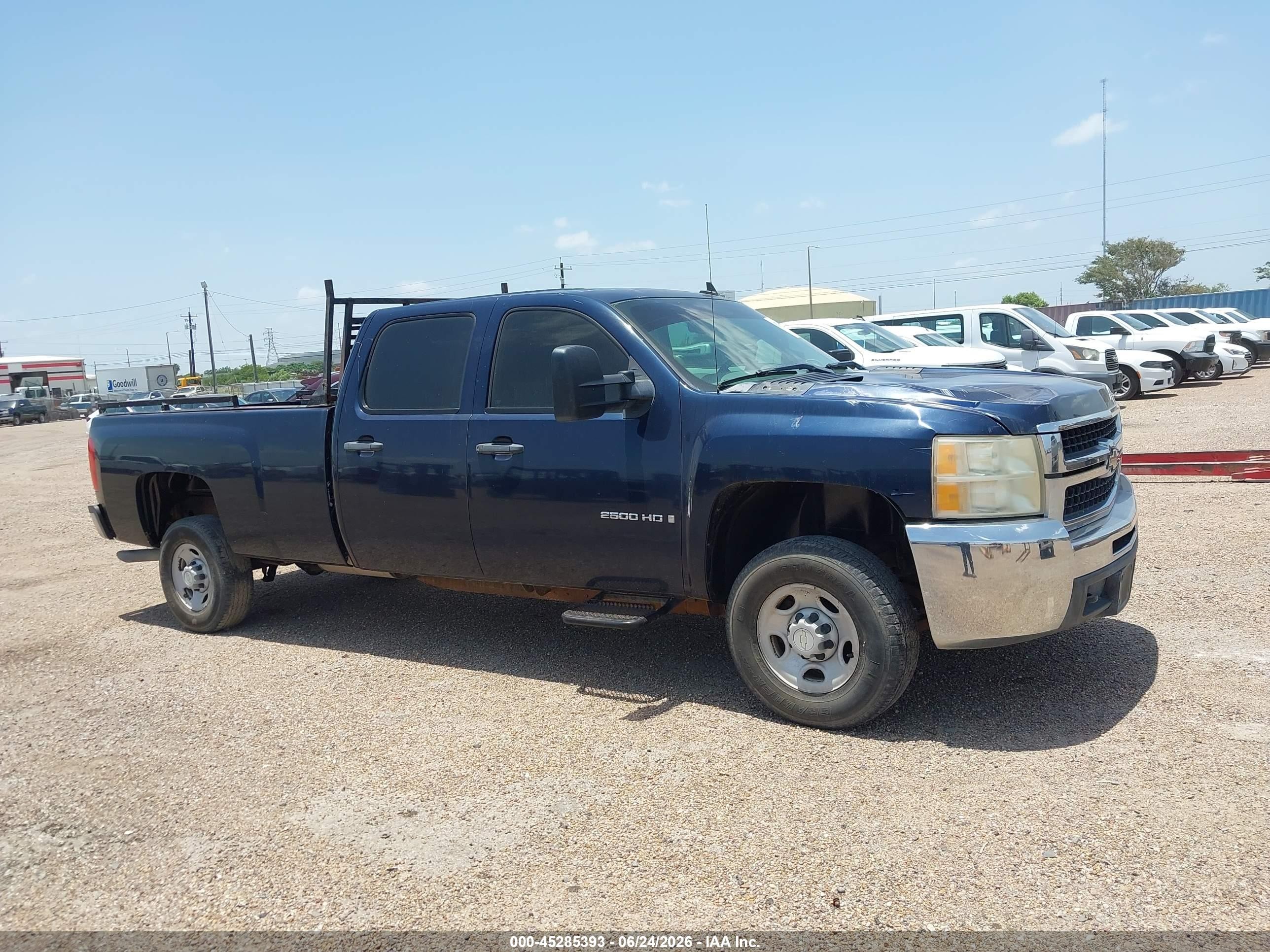 2007 Chevrolet Silverado 2500hd Work Truck Blue vin: 1GCHC23K47F561280