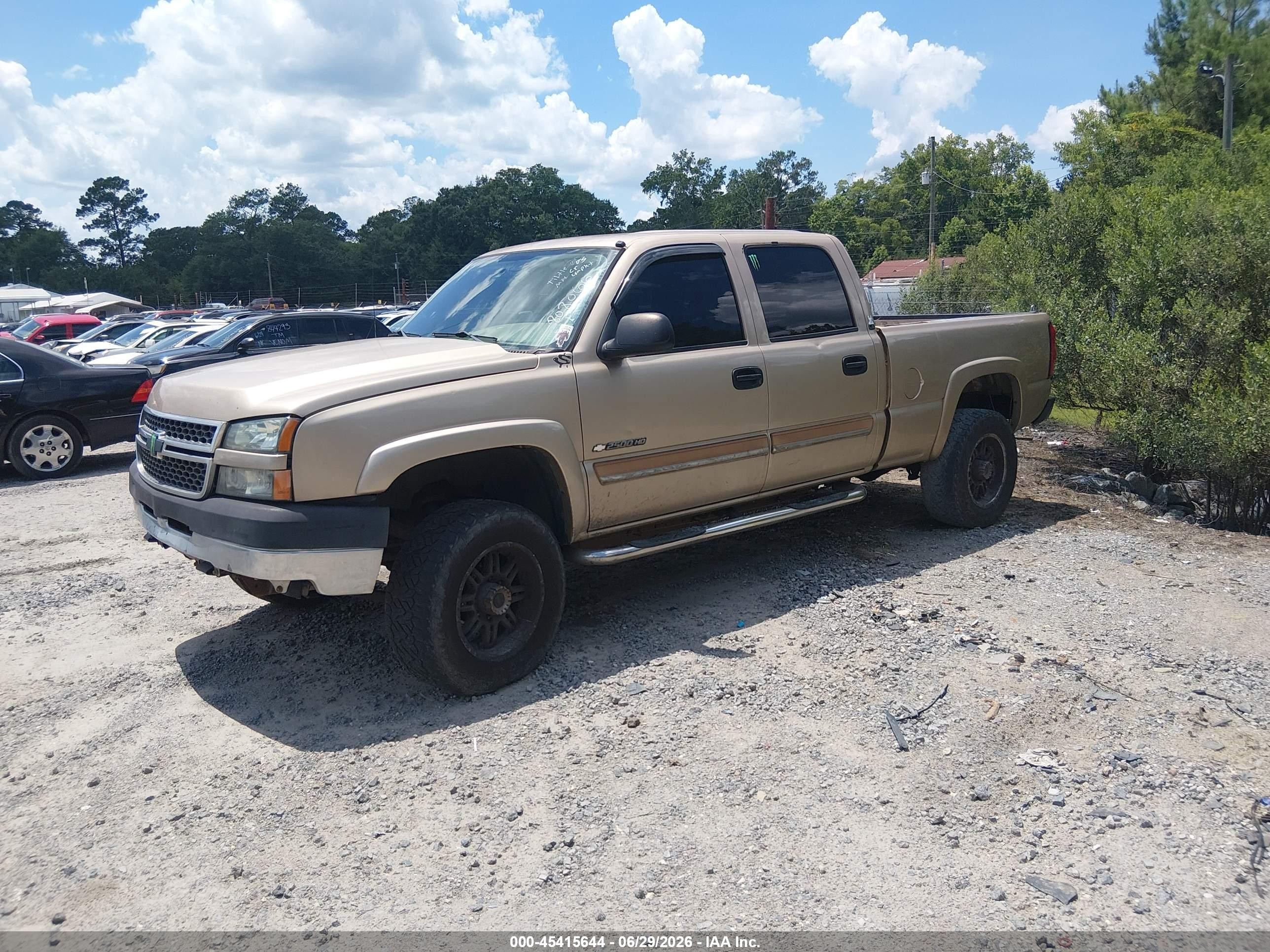2005 Chevrolet Silverado 2500hd Ls Beige vin: 1GCHC23U25F808066