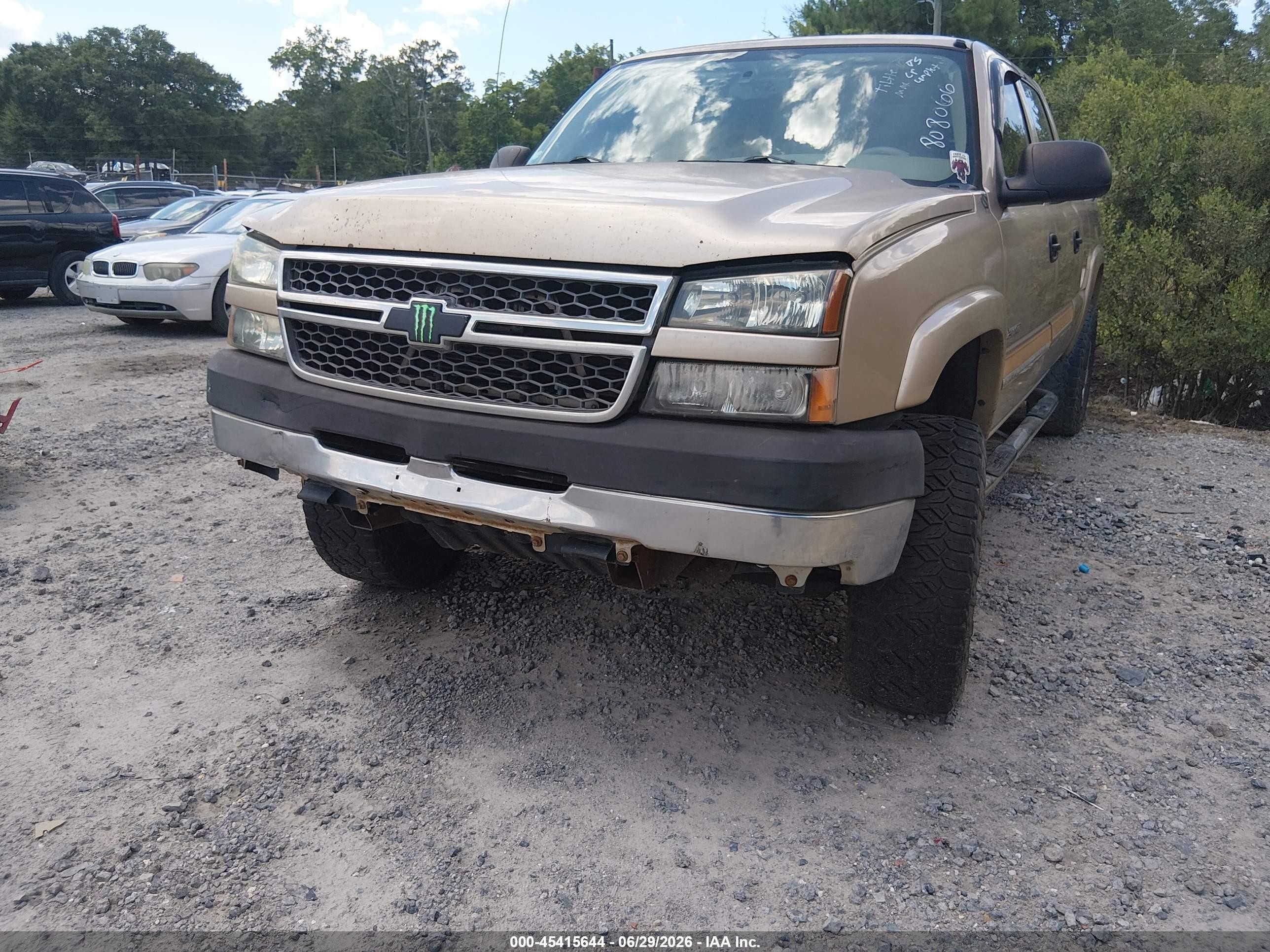 2005 Chevrolet Silverado 2500hd Ls Beige vin: 1GCHC23U25F808066