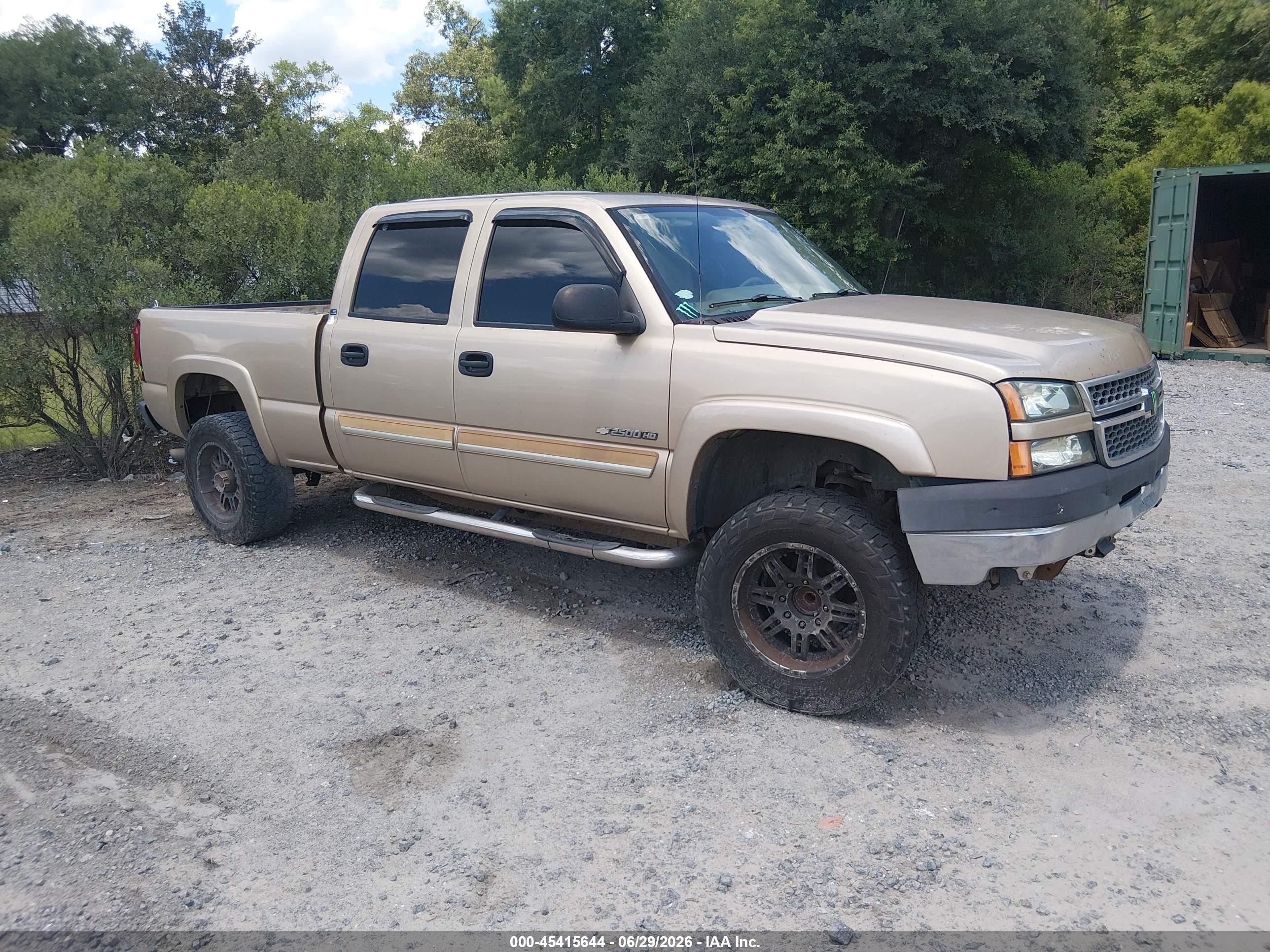 2005 Chevrolet Silverado 2500hd Ls Beige vin: 1GCHC23U25F808066