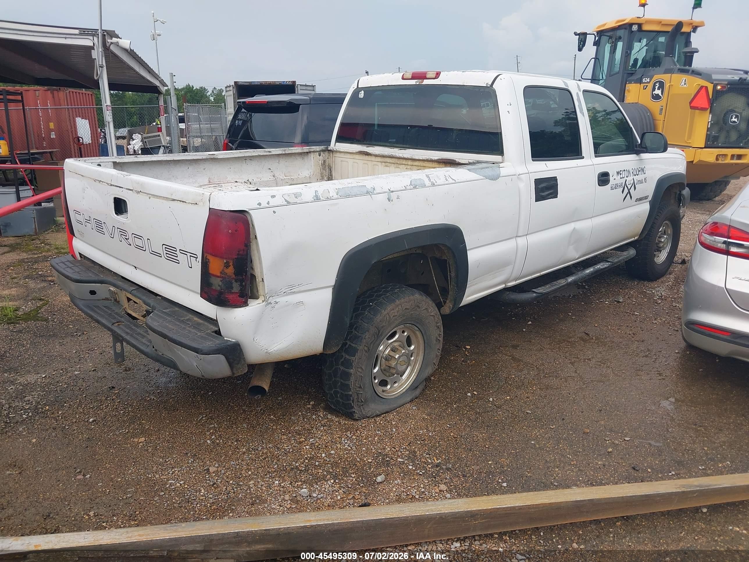 2006 Chevrolet Silverado 2500hd Work Truck White vin: 1GCHC23U26F114544
