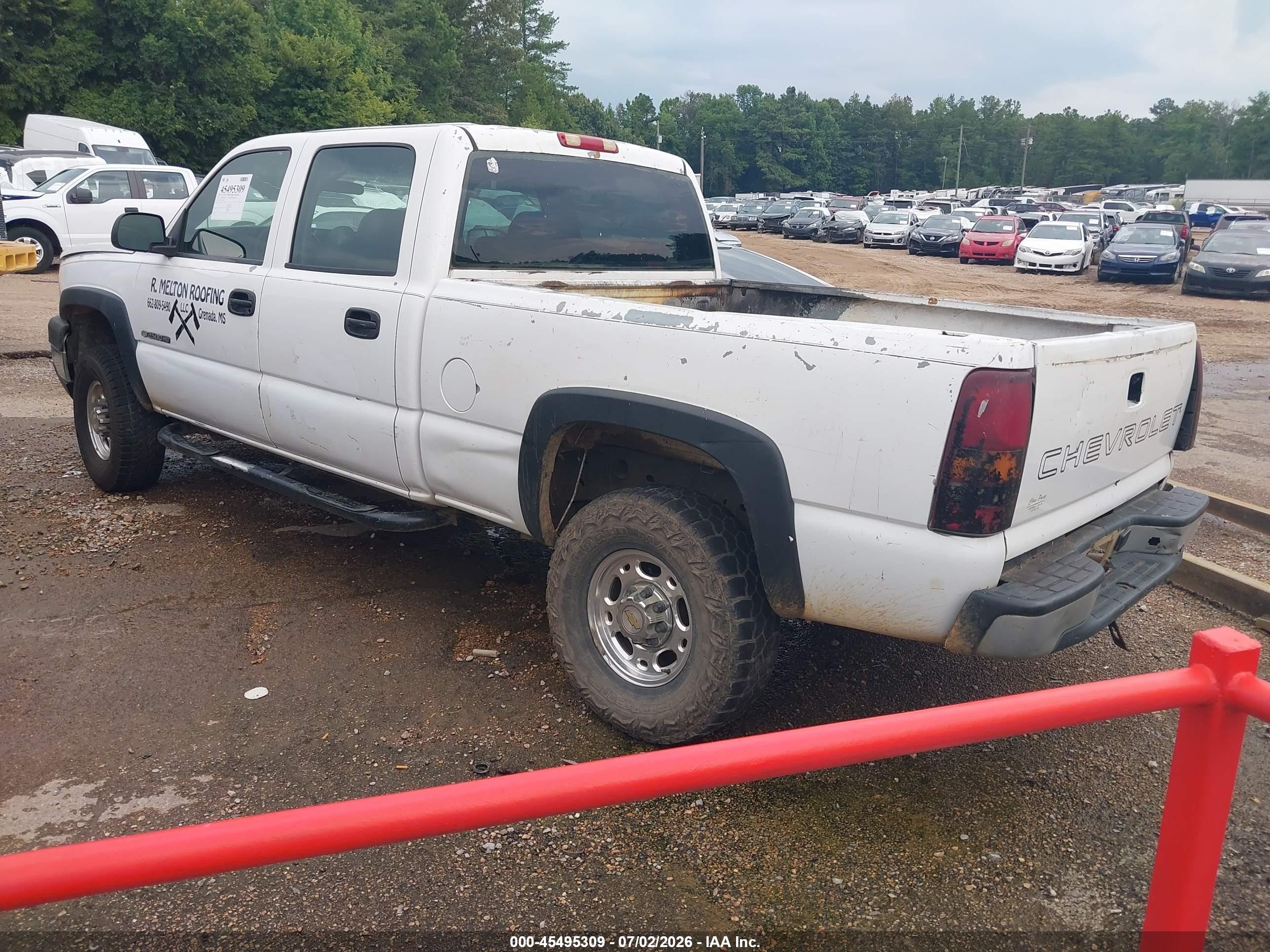 2006 Chevrolet Silverado 2500hd Work Truck White vin: 1GCHC23U26F114544