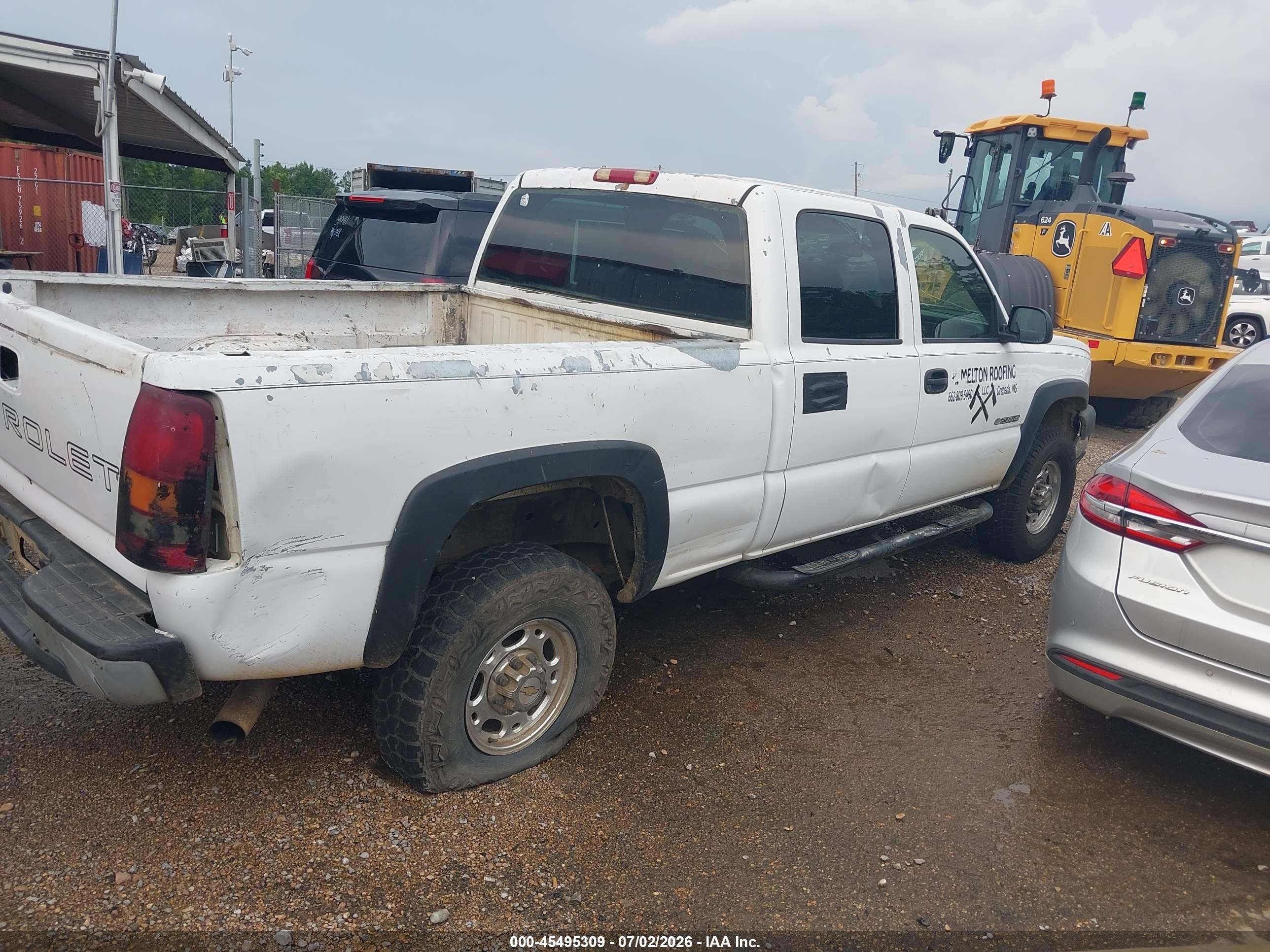 2006 Chevrolet Silverado 2500hd Work Truck White vin: 1GCHC23U26F114544