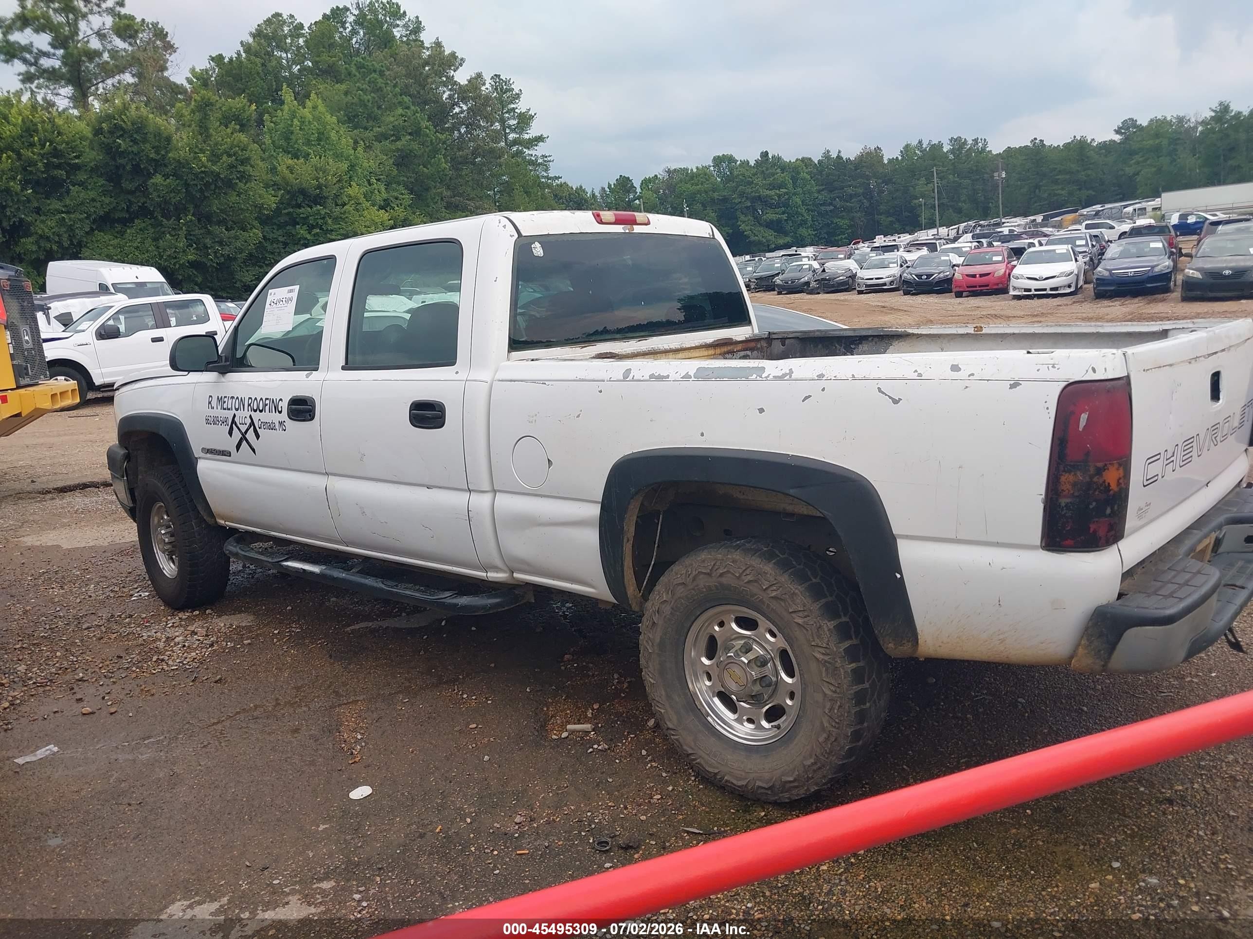 2006 Chevrolet Silverado 2500hd Work Truck White vin: 1GCHC23U26F114544