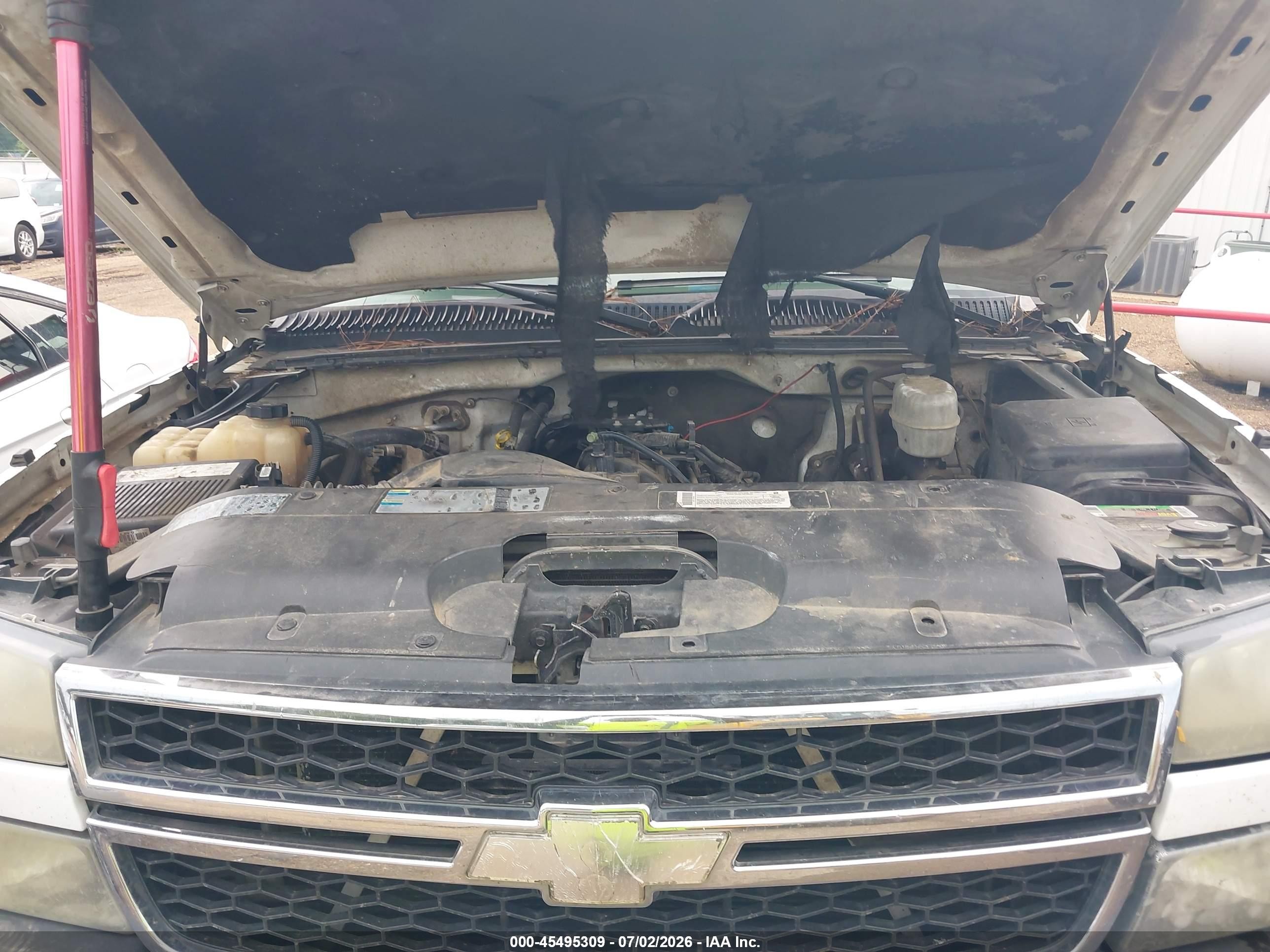 2006 Chevrolet Silverado 2500hd Work Truck White vin: 1GCHC23U26F114544