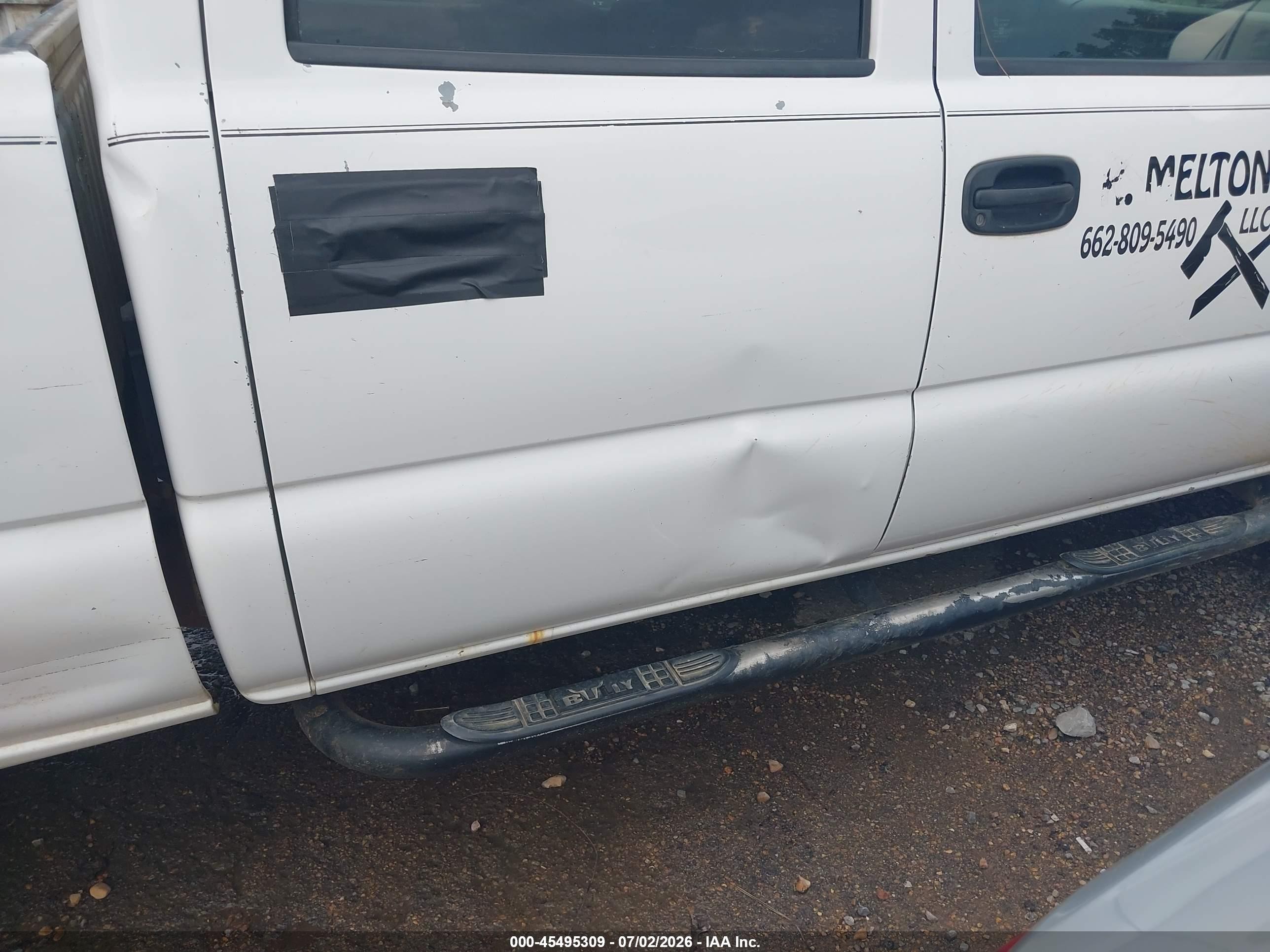 2006 Chevrolet Silverado 2500hd Work Truck White vin: 1GCHC23U26F114544