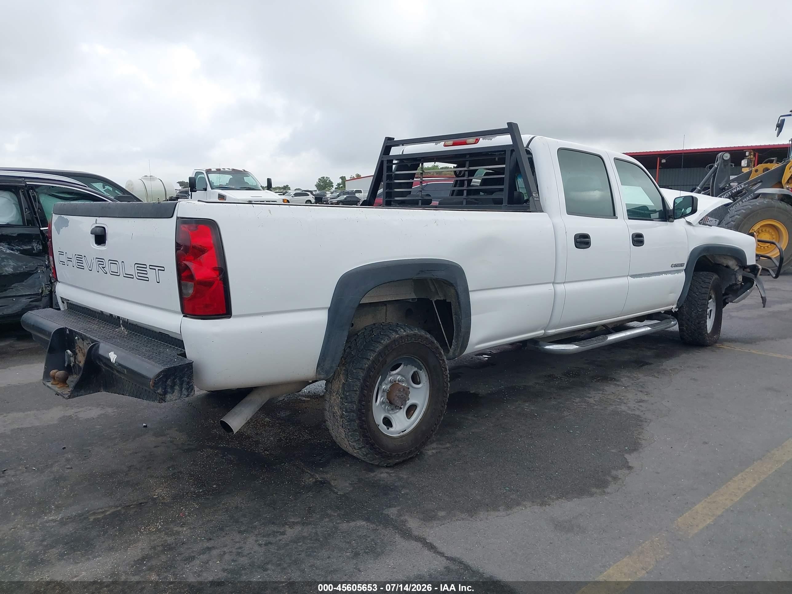 2007 Chevrolet Silverado 2500hd Classic Work Truck Белый vin: 1GCHC23U27F199144