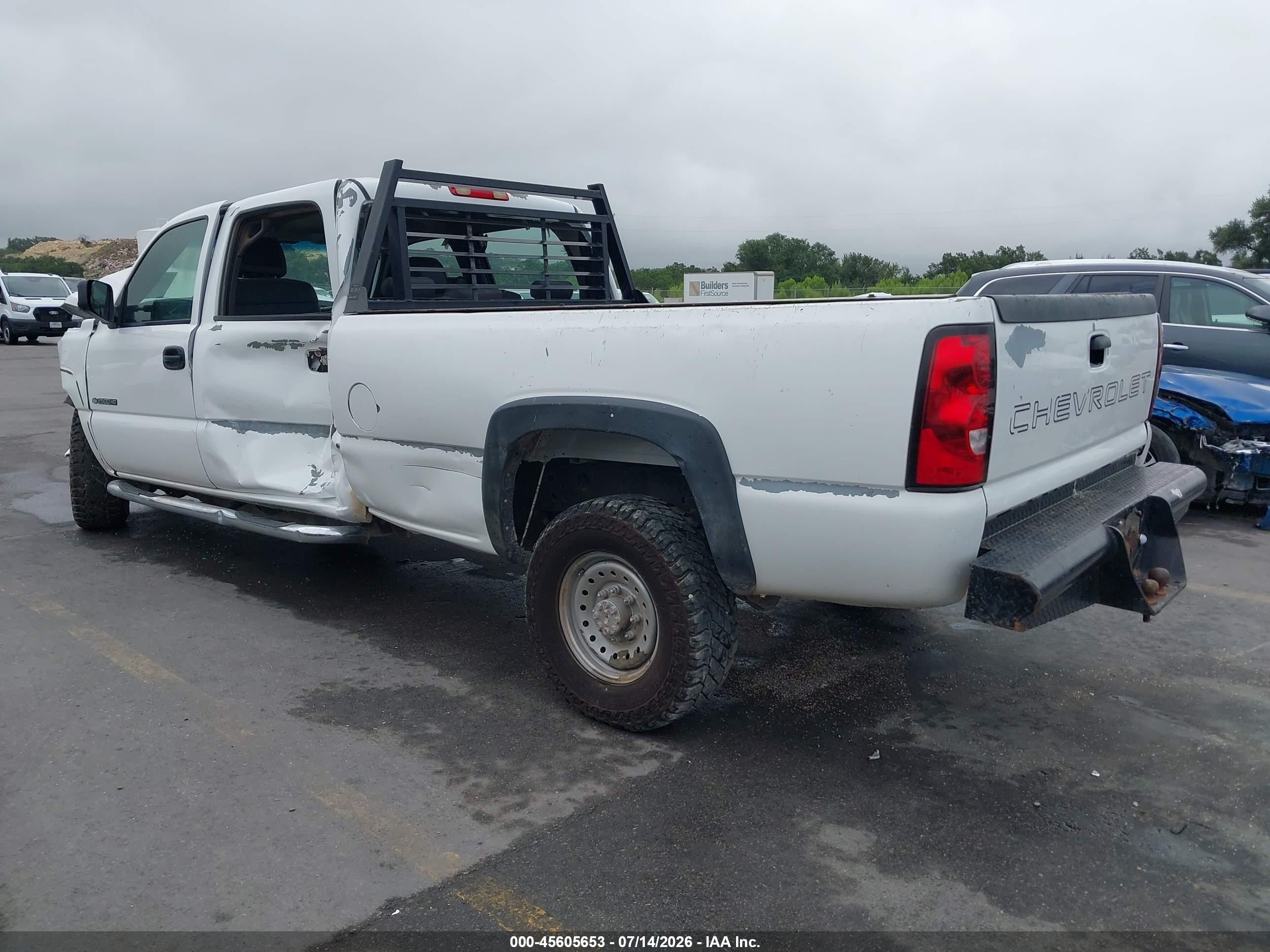 2007 Chevrolet Silverado 2500hd Classic Work Truck Белый vin: 1GCHC23U27F199144