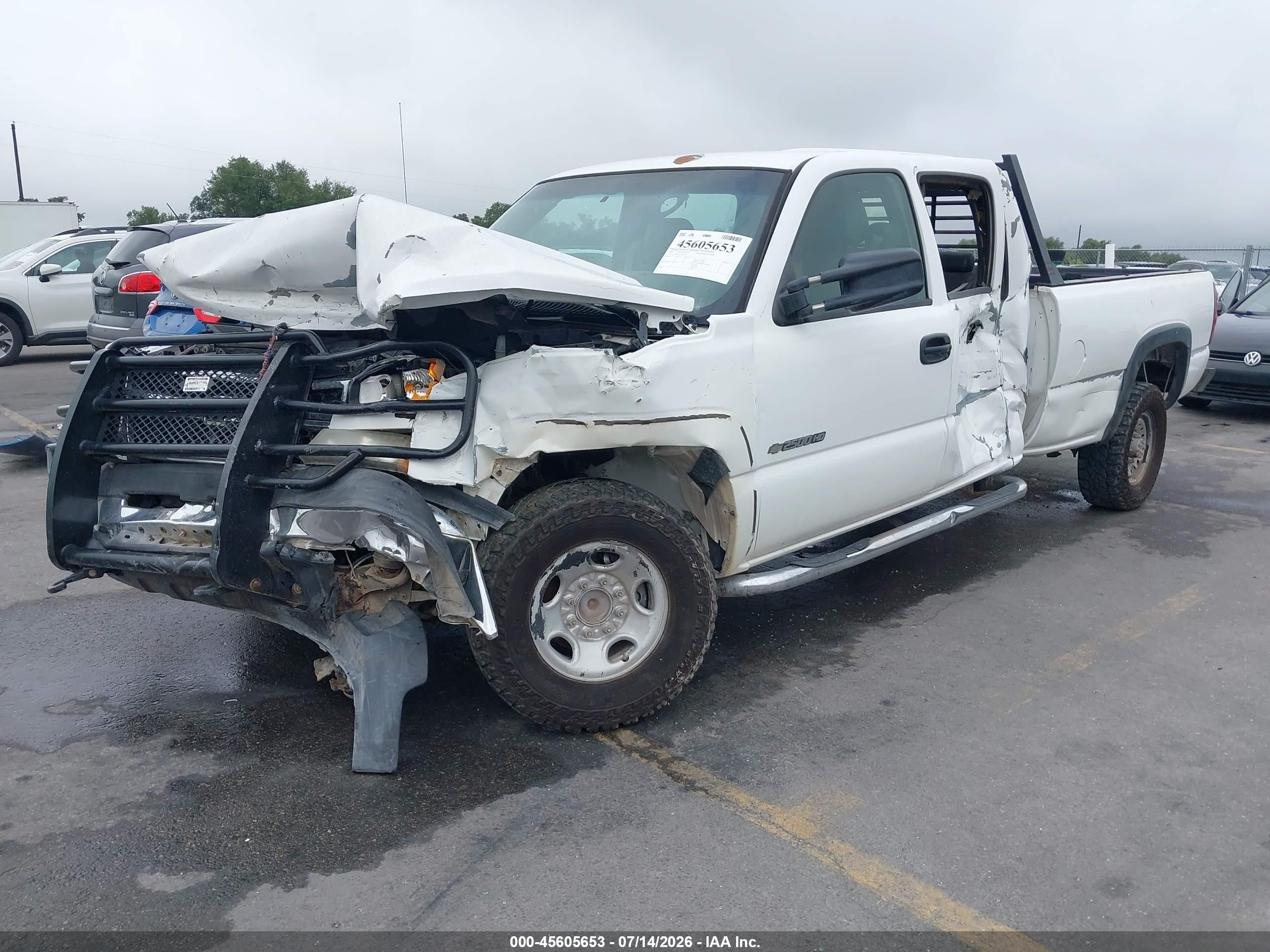 2007 Chevrolet Silverado 2500hd Classic Work Truck Белый vin: 1GCHC23U27F199144