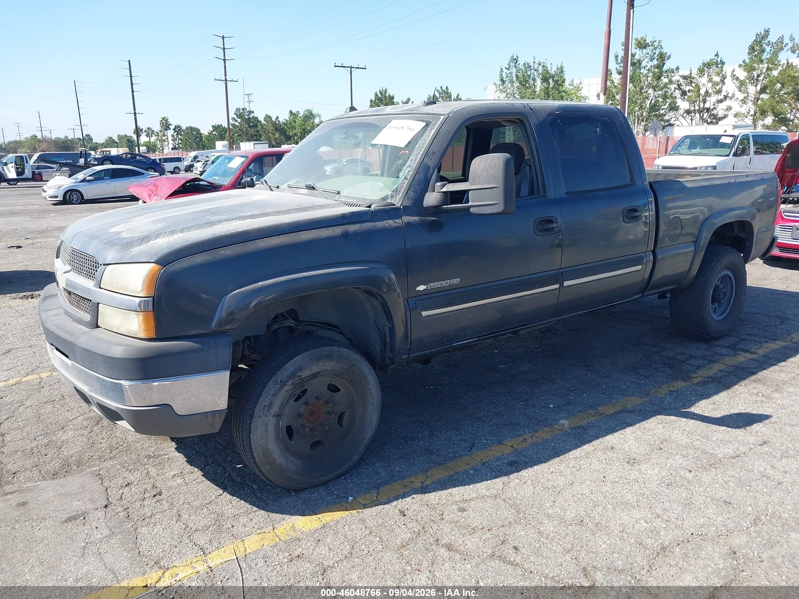 2004 Chevrolet Silverado 2500hd Lt Black vin: 1GCHC23U54F193480