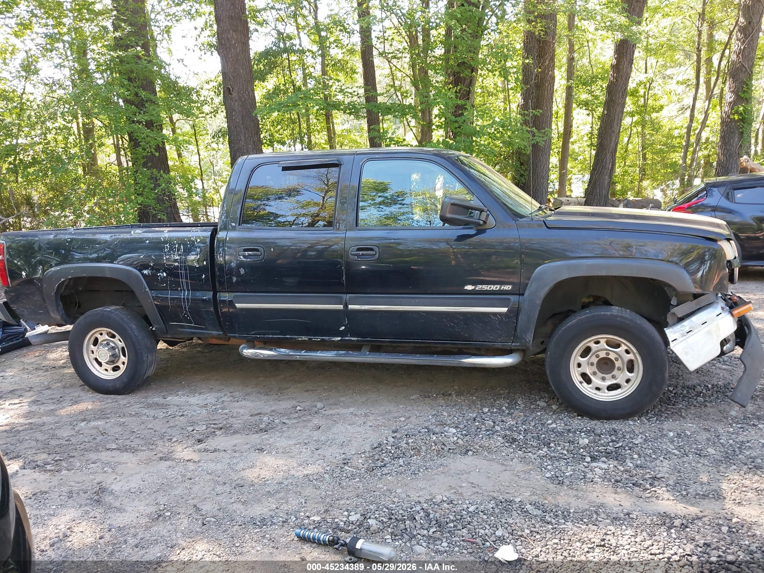 2006 Chevrolet Silverado 2500hd Lt1 Black vin: 1GCHC23U56F145626