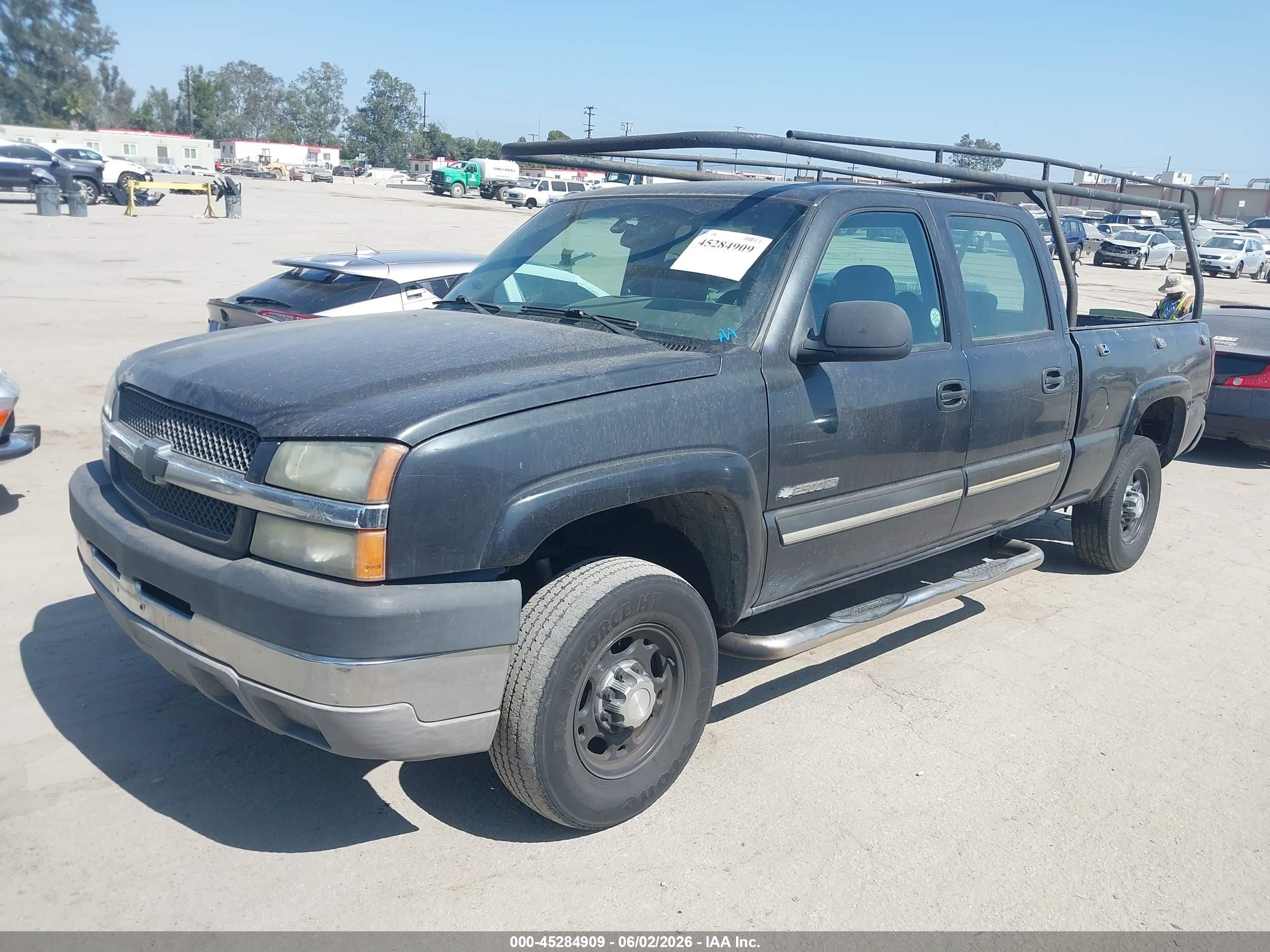 2003 Chevrolet Silverado 2500hd Ls Black vin: 1GCHC23U63F255242