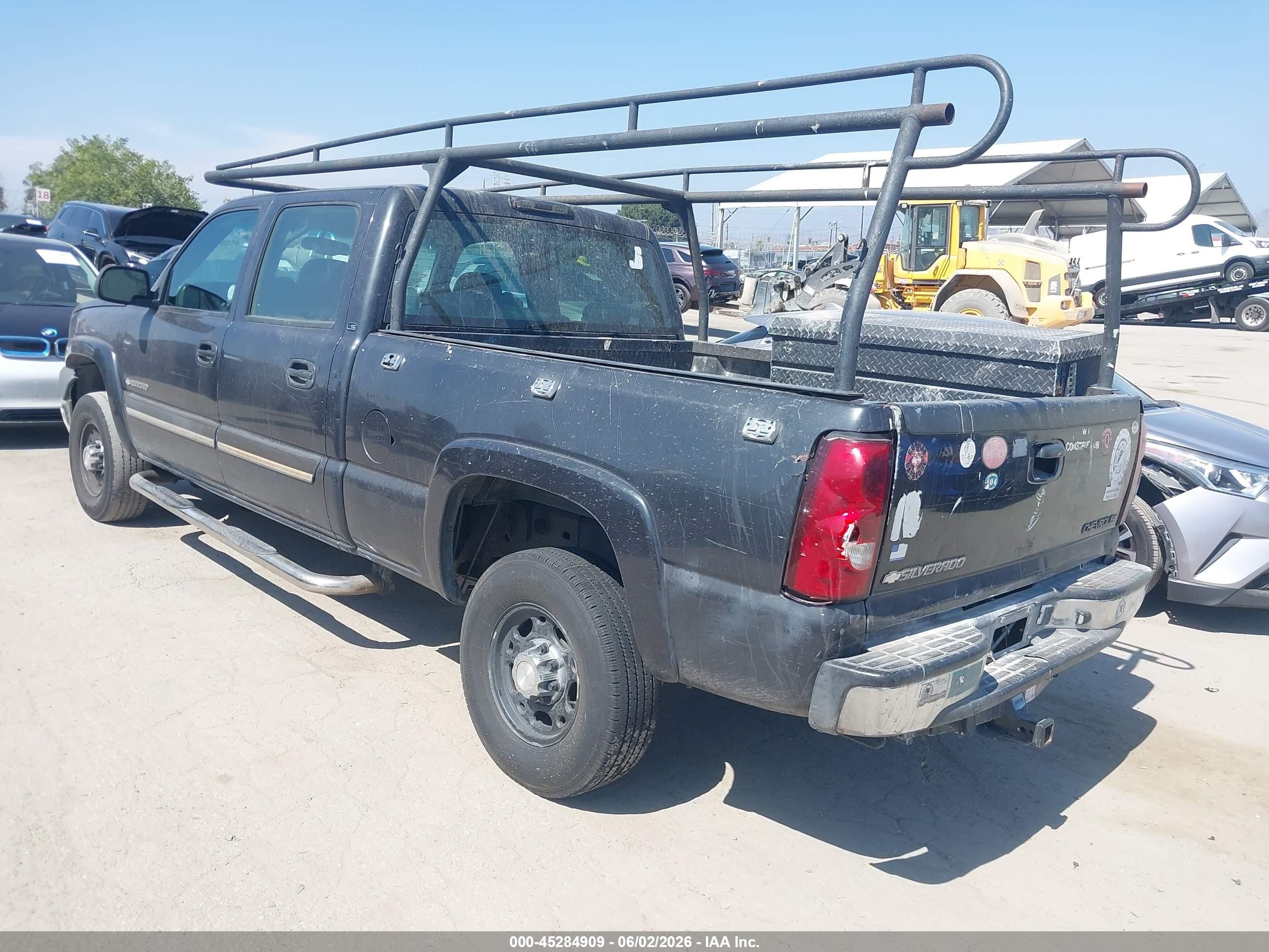 2003 Chevrolet Silverado 2500hd Ls Black vin: 1GCHC23U63F255242