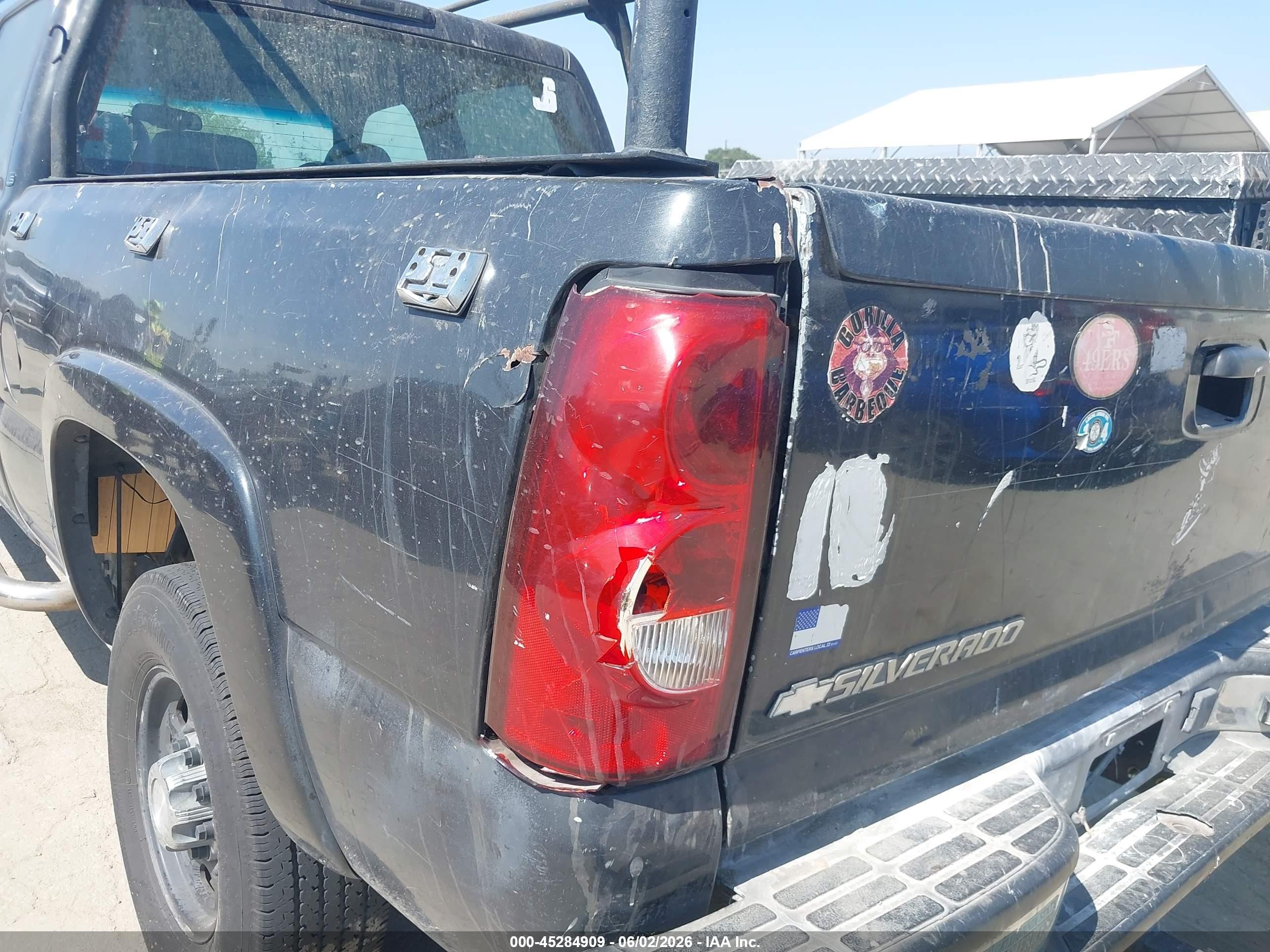 2003 Chevrolet Silverado 2500hd Ls Black vin: 1GCHC23U63F255242