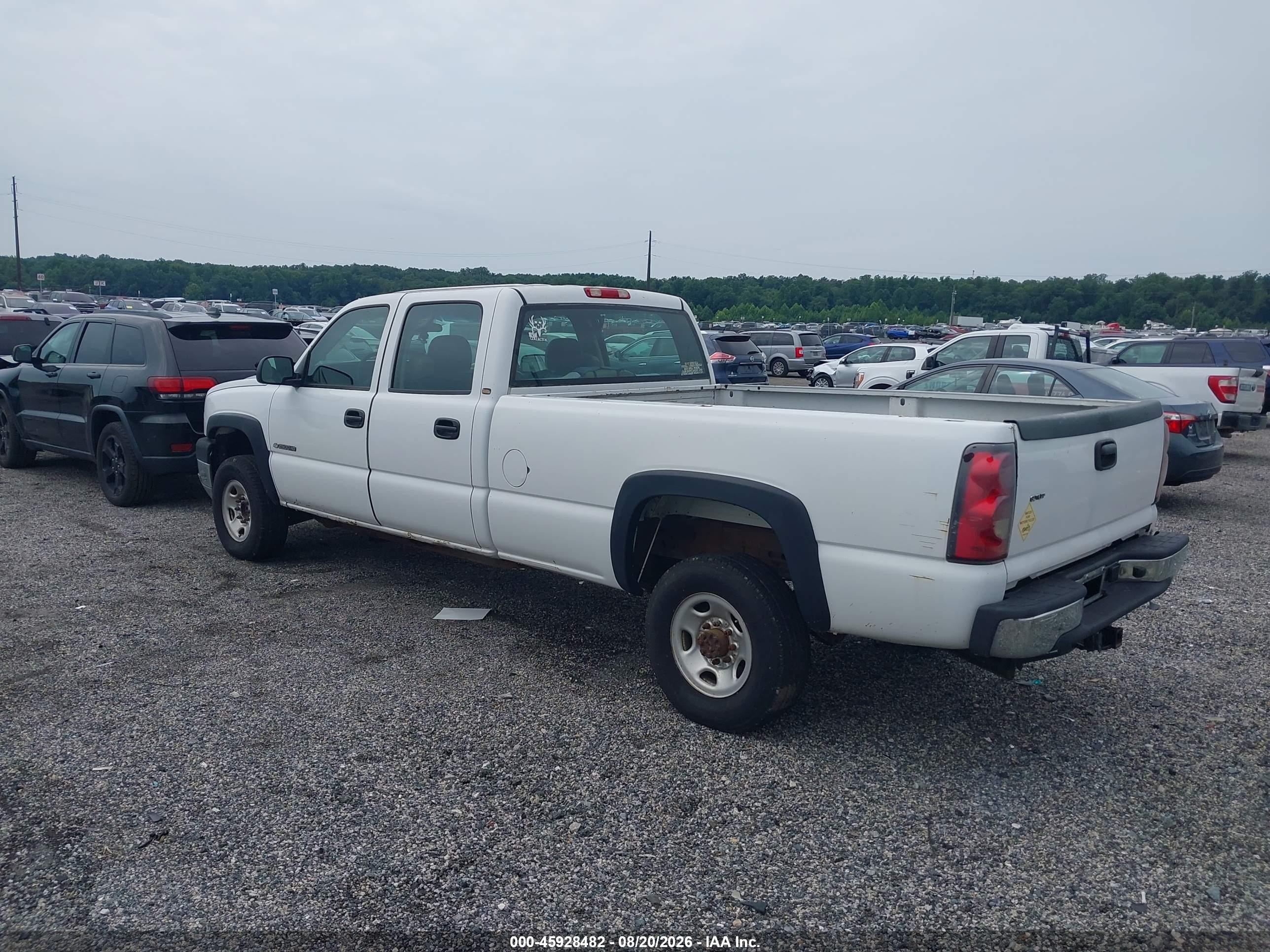 2005 Chevrolet Silverado 2500hd Work Truck White vin: 1GCHC23U65F857190