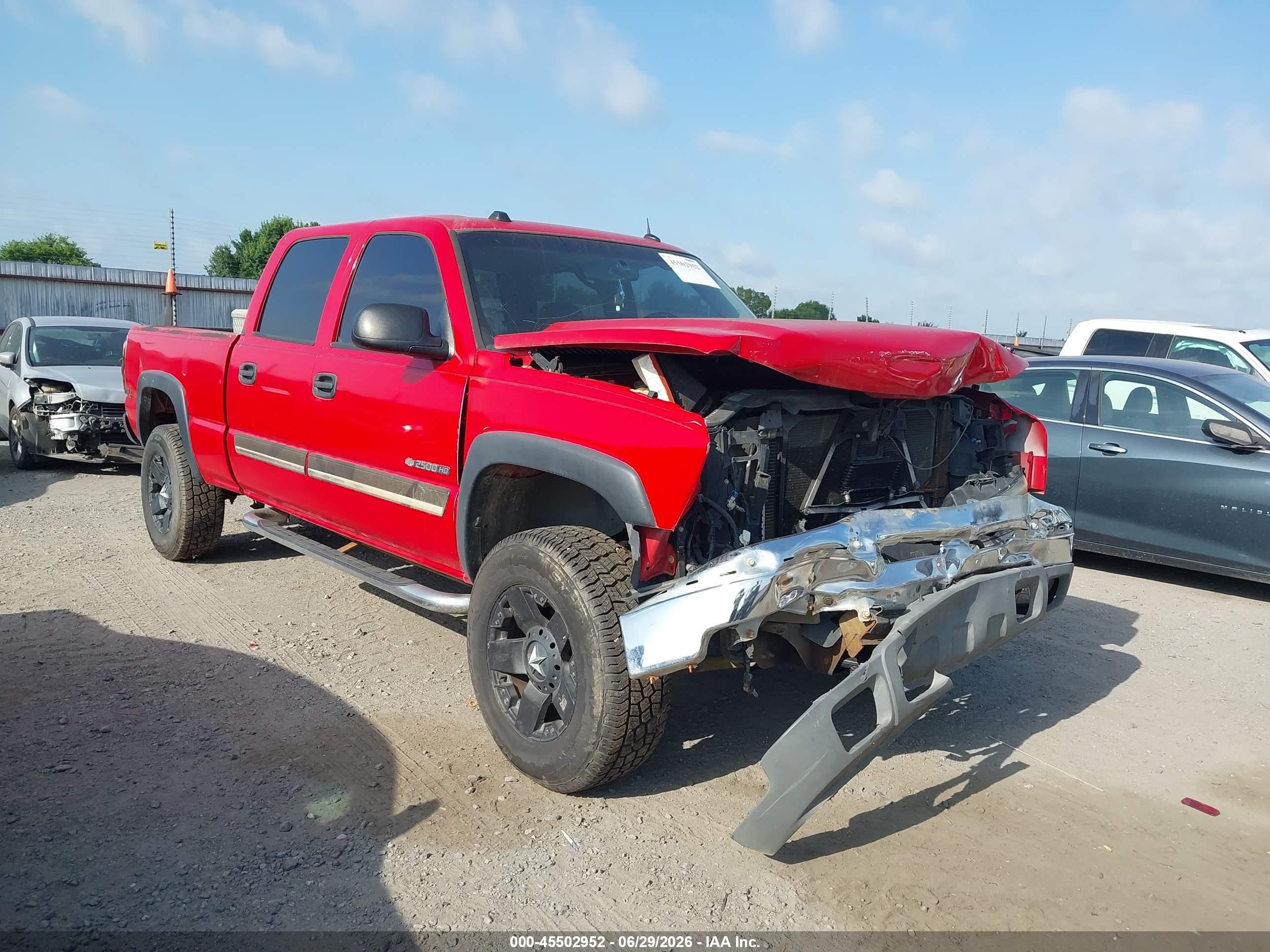 2005 Chevrolet Silverado 2500hd Lt Red vin: 1GCHC23U85F972647