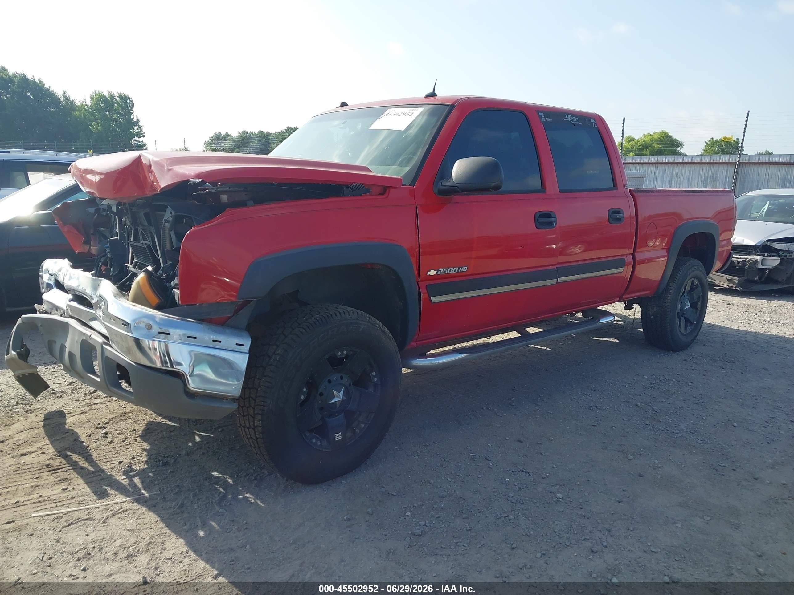 2005 Chevrolet Silverado 2500hd Lt Red vin: 1GCHC23U85F972647