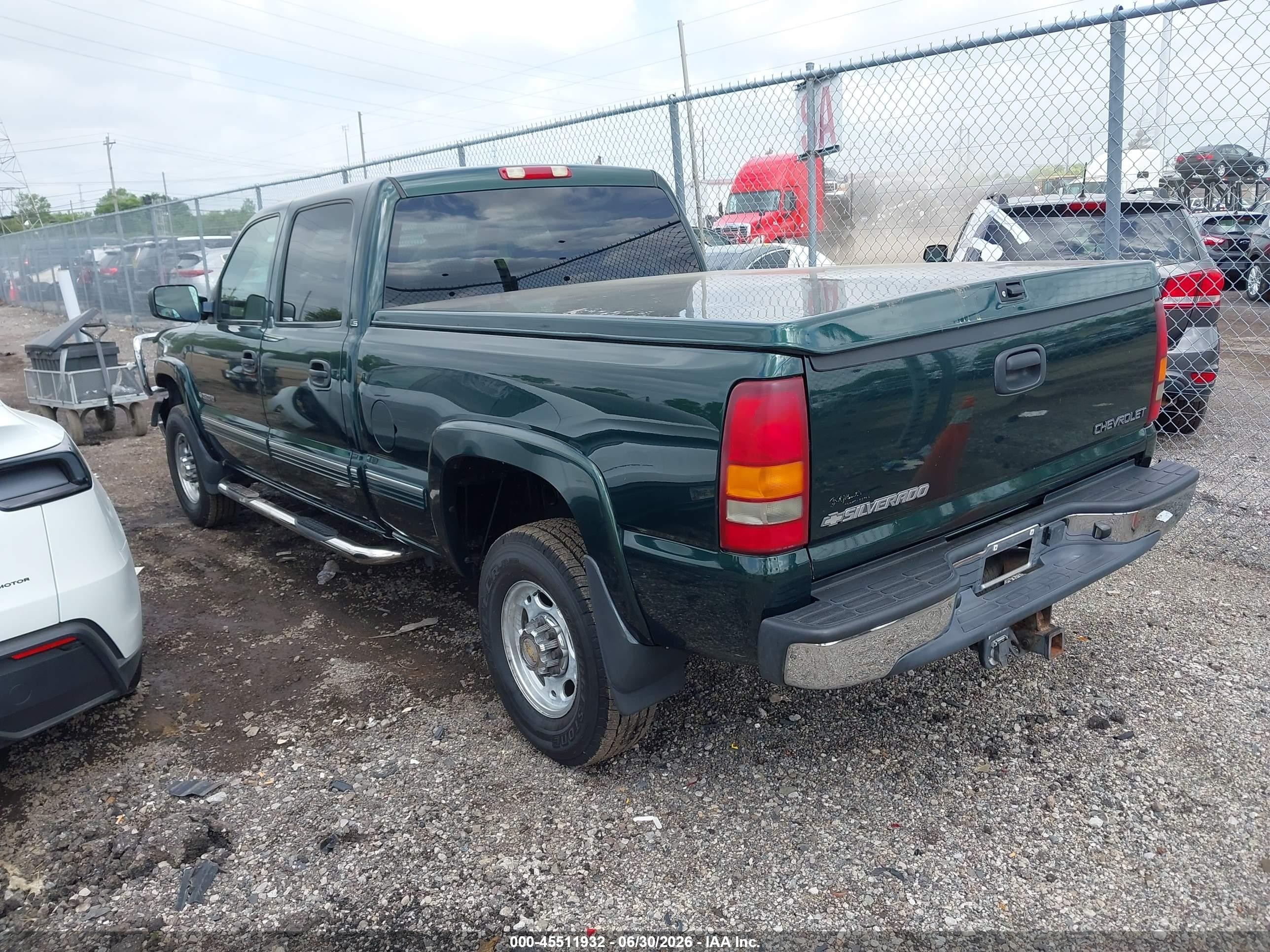 2002 Chevrolet Silverado 2500hd Ls Green vin: 1GCHC23U92F183208