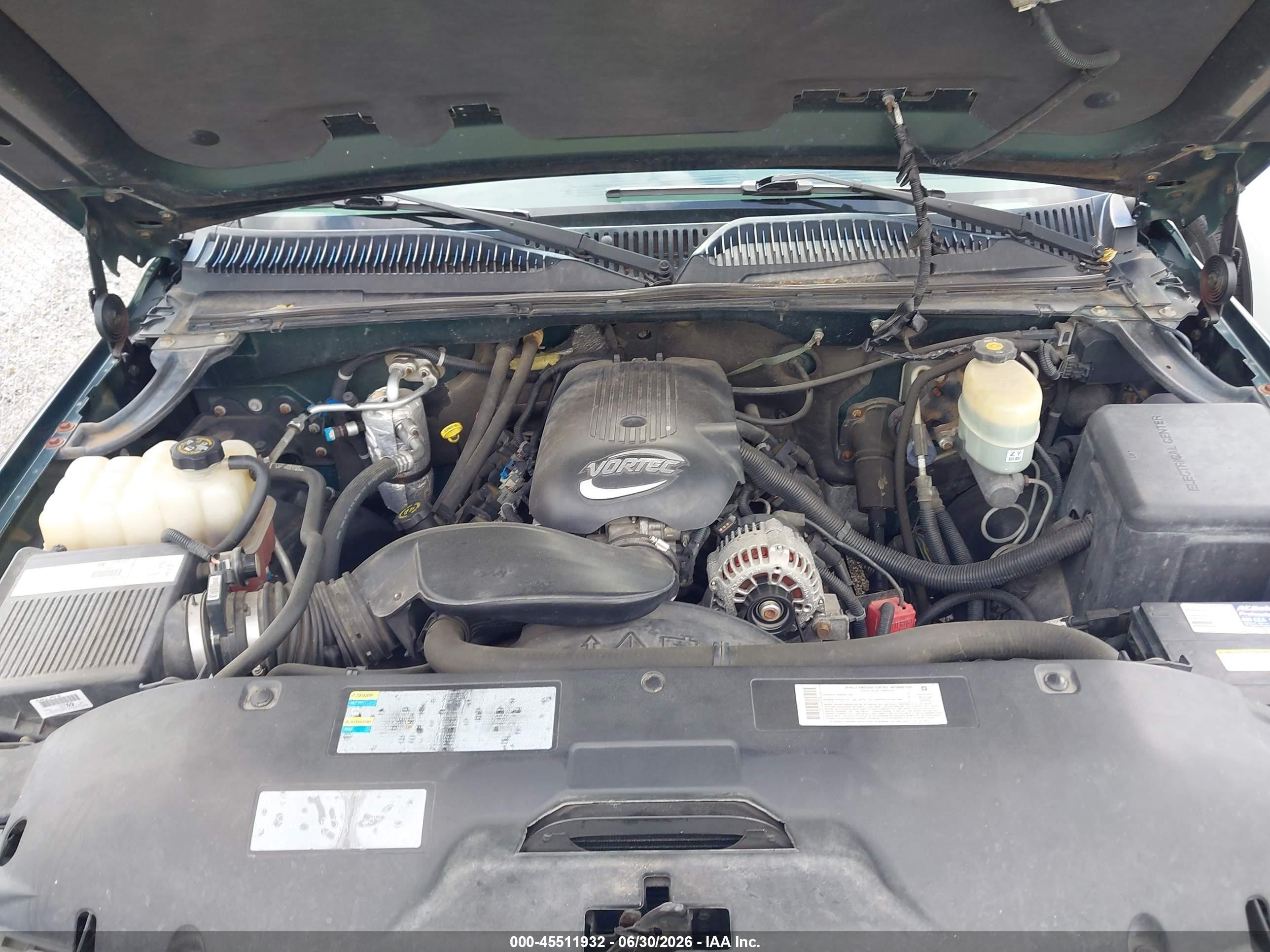 2002 Chevrolet Silverado 2500hd Ls Green vin: 1GCHC23U92F183208