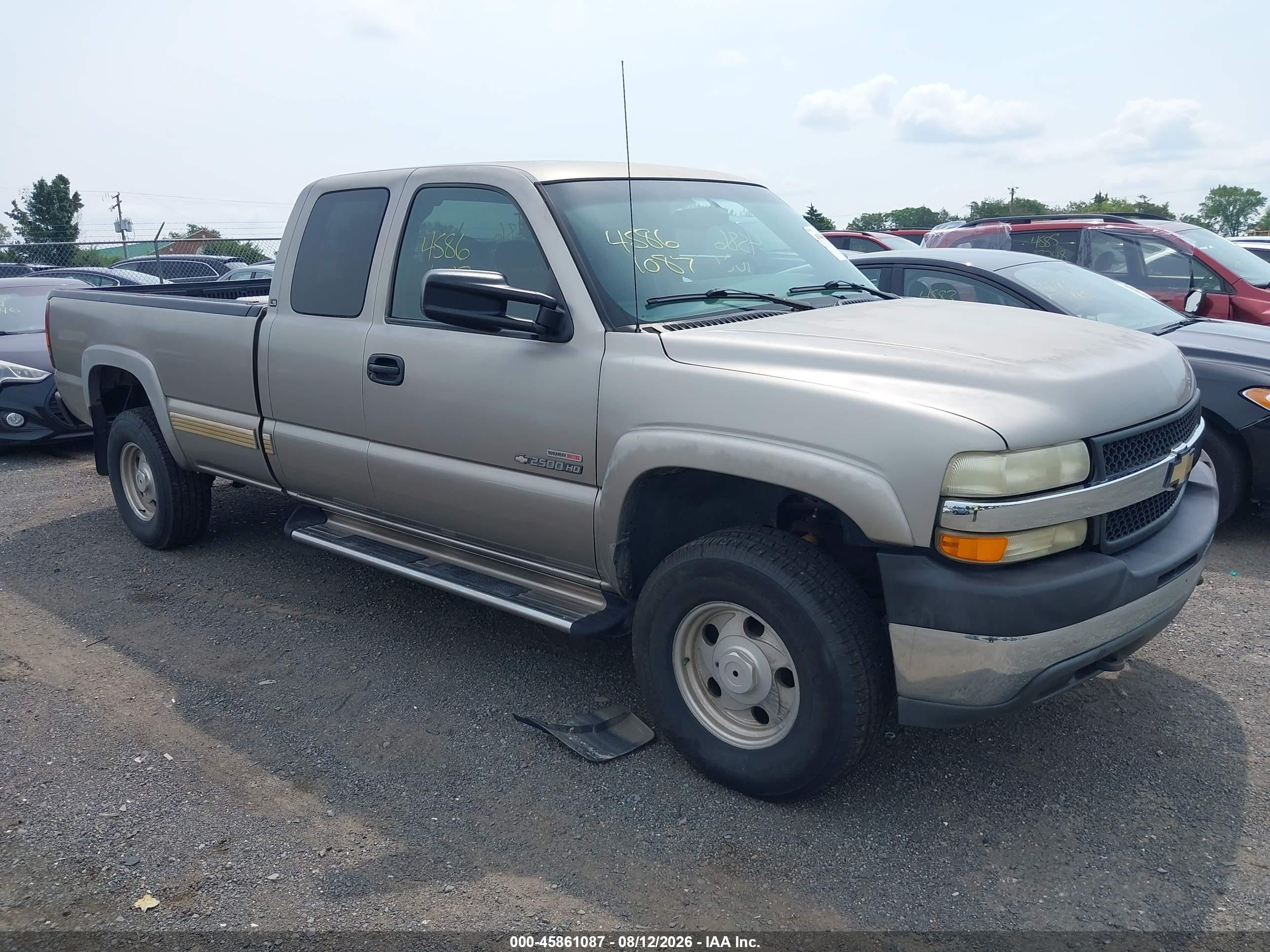 2001 Chevrolet Silverado 2500hd Ls Silver vin: 1GCHC29191E300772