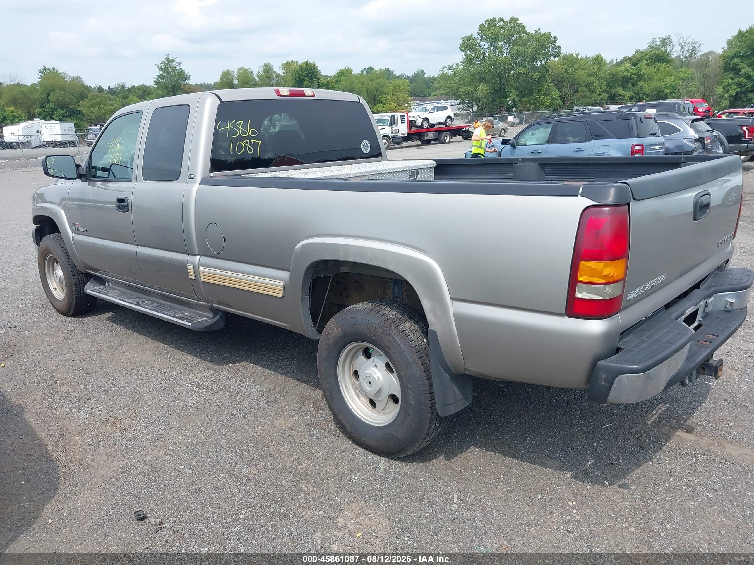 2001 Chevrolet Silverado 2500hd Ls Silver vin: 1GCHC29191E300772