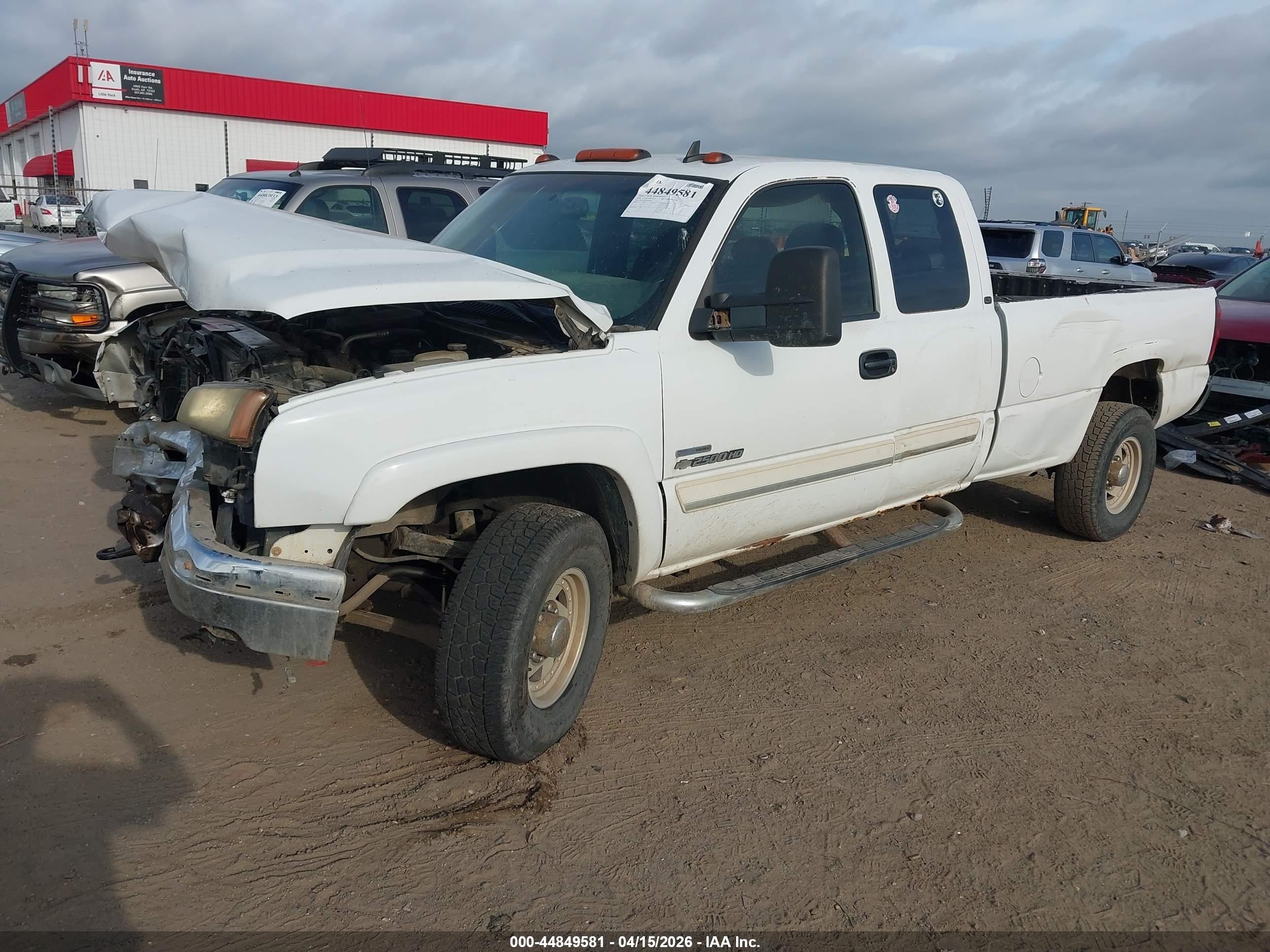 2006 Chevrolet Silverado 2500hd Lt1 White vin: 1GCHC29D16E247633