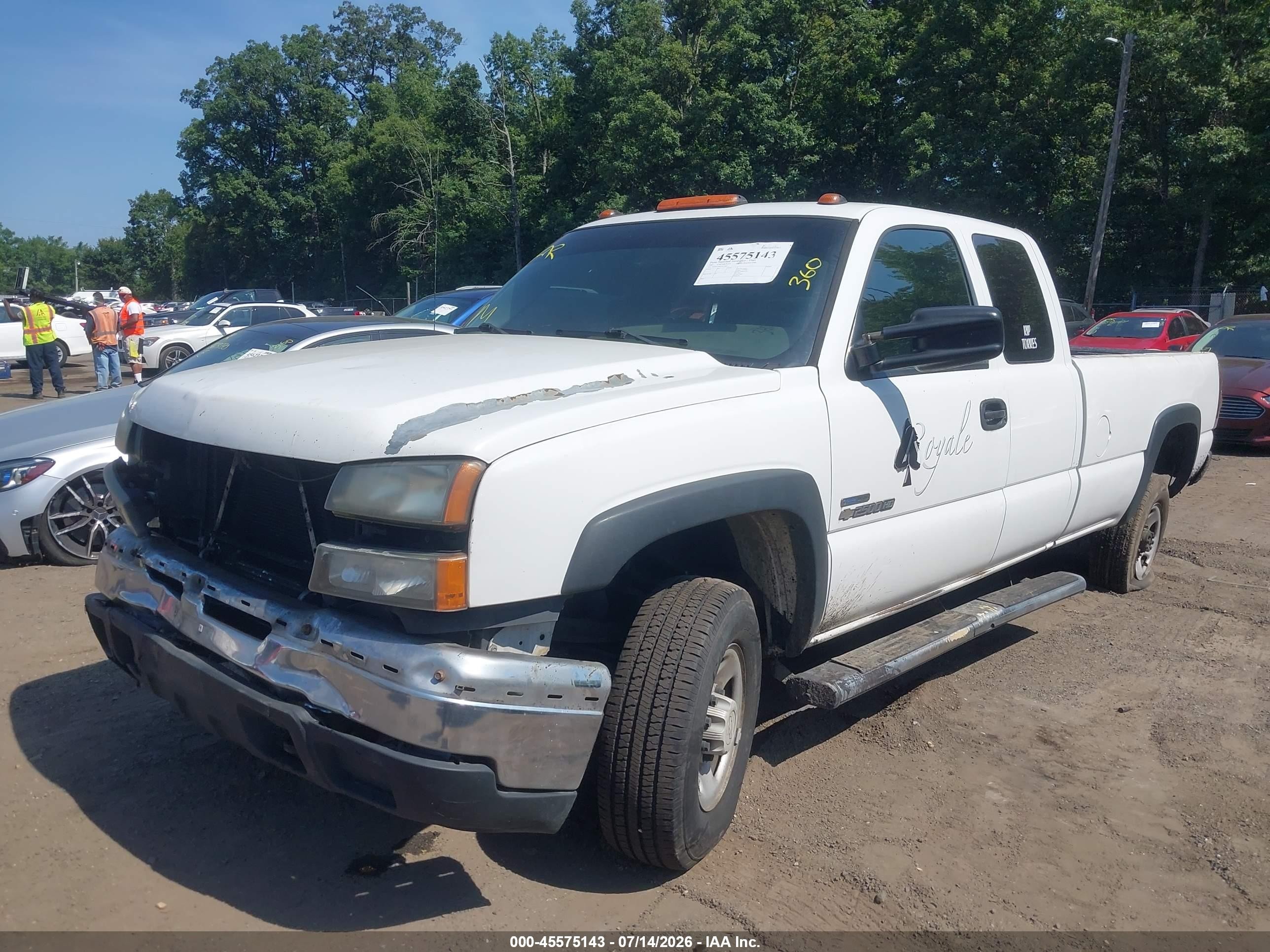 2007 Chevrolet Silverado 2500hd Classic Work Truck Белый vin: 1GCHC29D27E136607