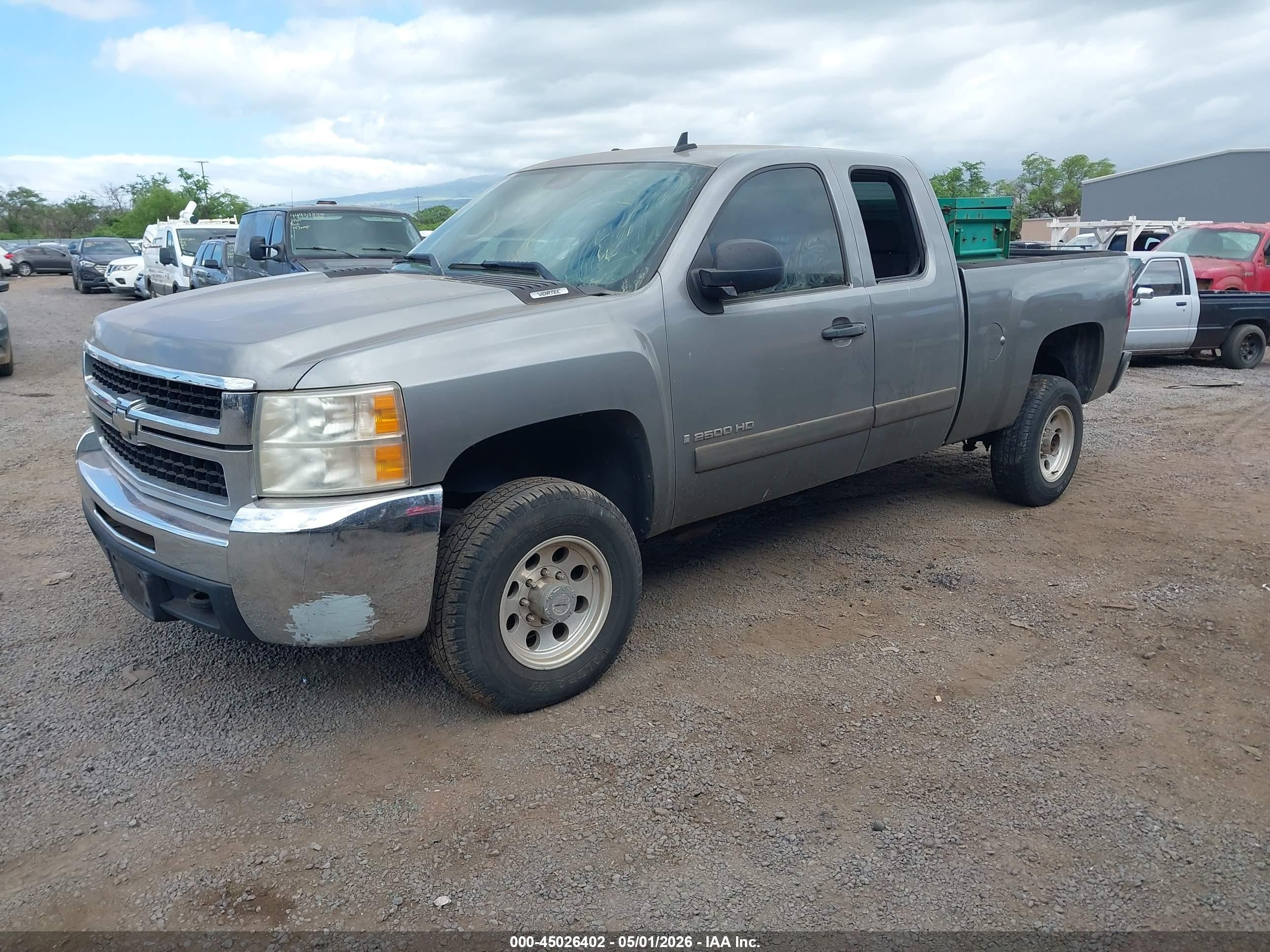 2008 Chevrolet Silverado 2500hd Lt1 Gray vin: 1GCHC29K08E107137