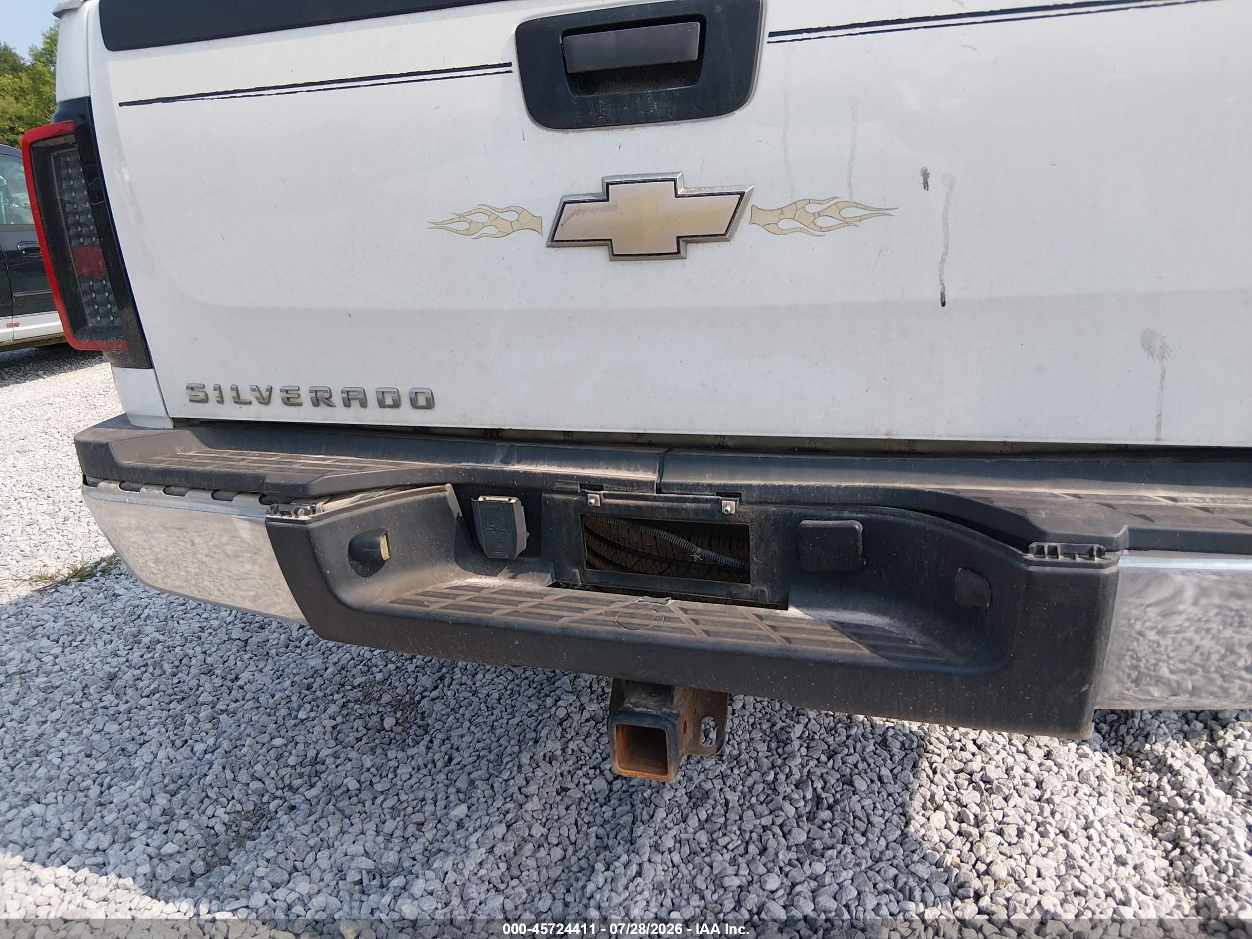 2008 Chevrolet Silverado 2500hd Work Truck White vin: 1GCHC29K78E125473