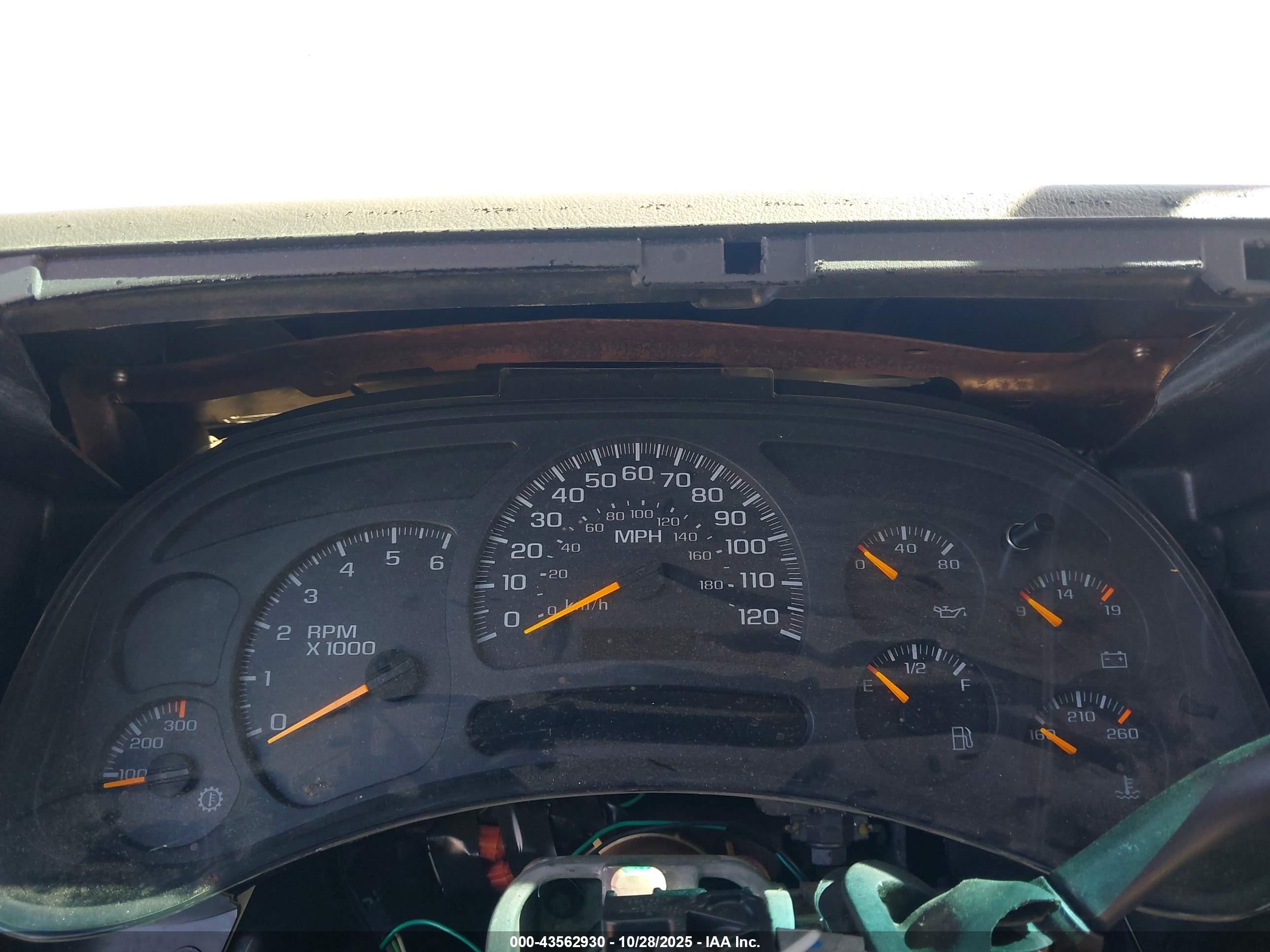 2003 Chevrolet Silverado 2500hd Ls Blue vin: 1GCHC29U03E294860