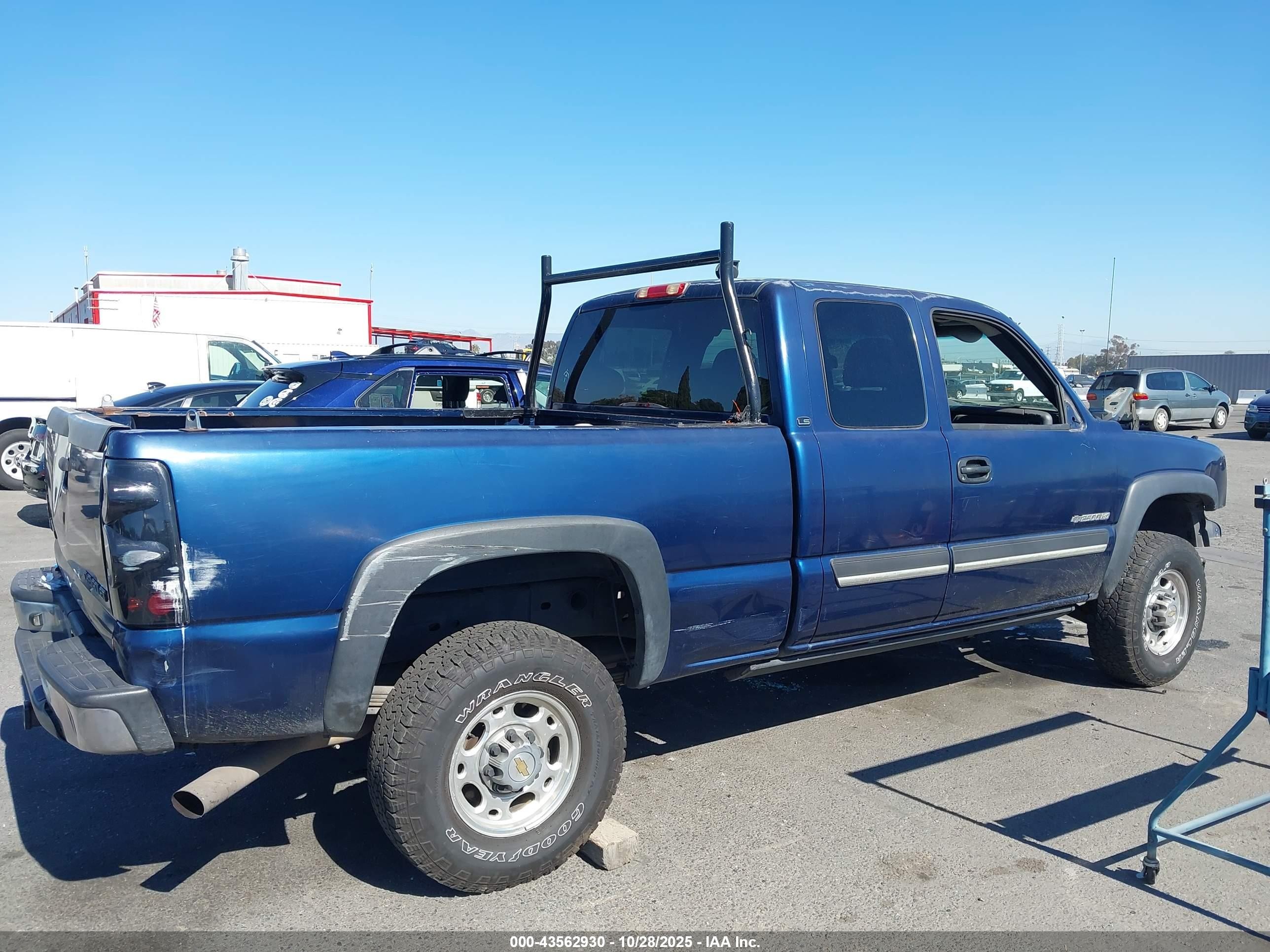 2003 Chevrolet Silverado 2500hd Ls Blue vin: 1GCHC29U03E294860