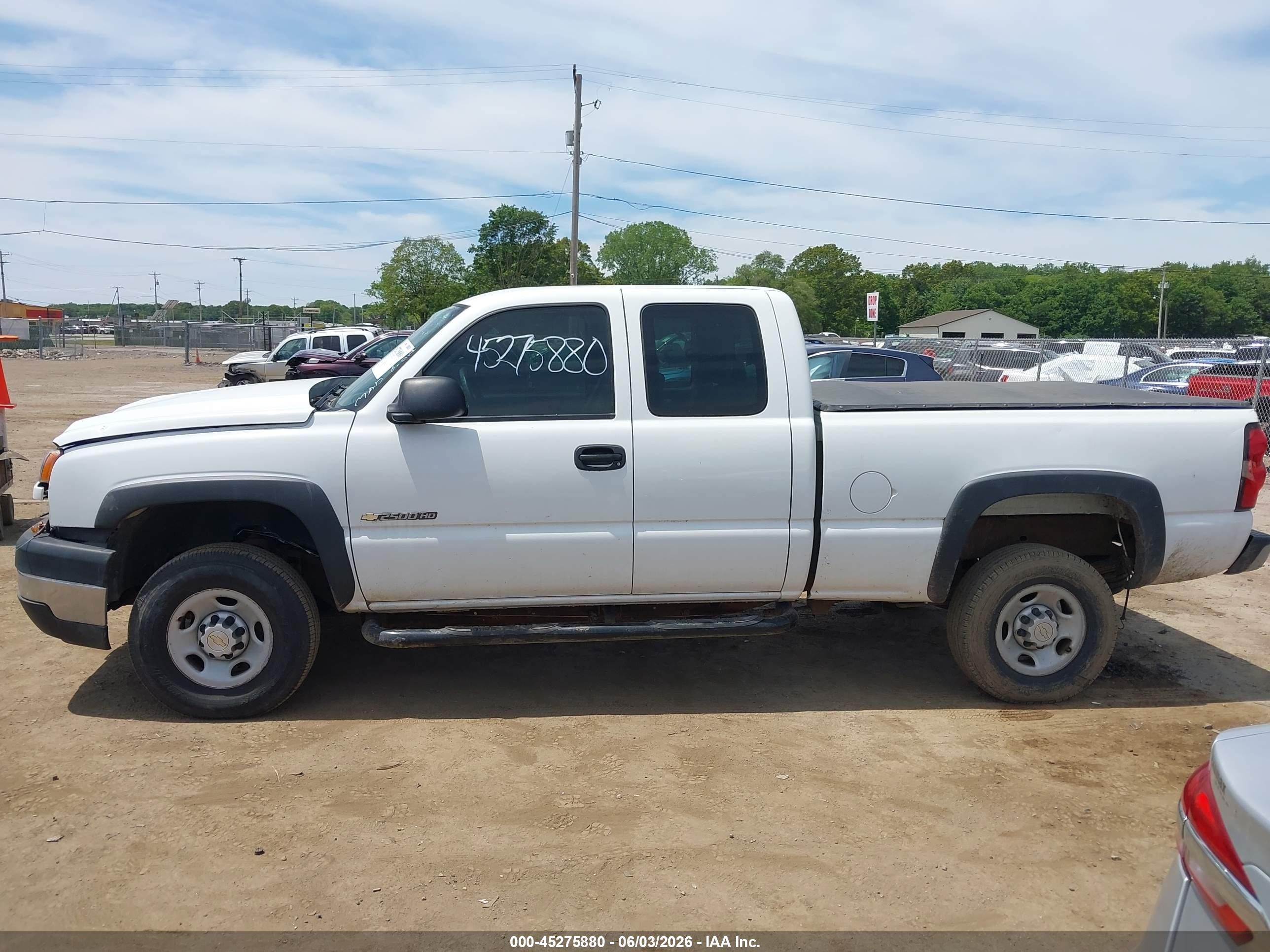 2007 Chevrolet Silverado 2500hd Classic Work Truck White vin: 1GCHC29U17E146447