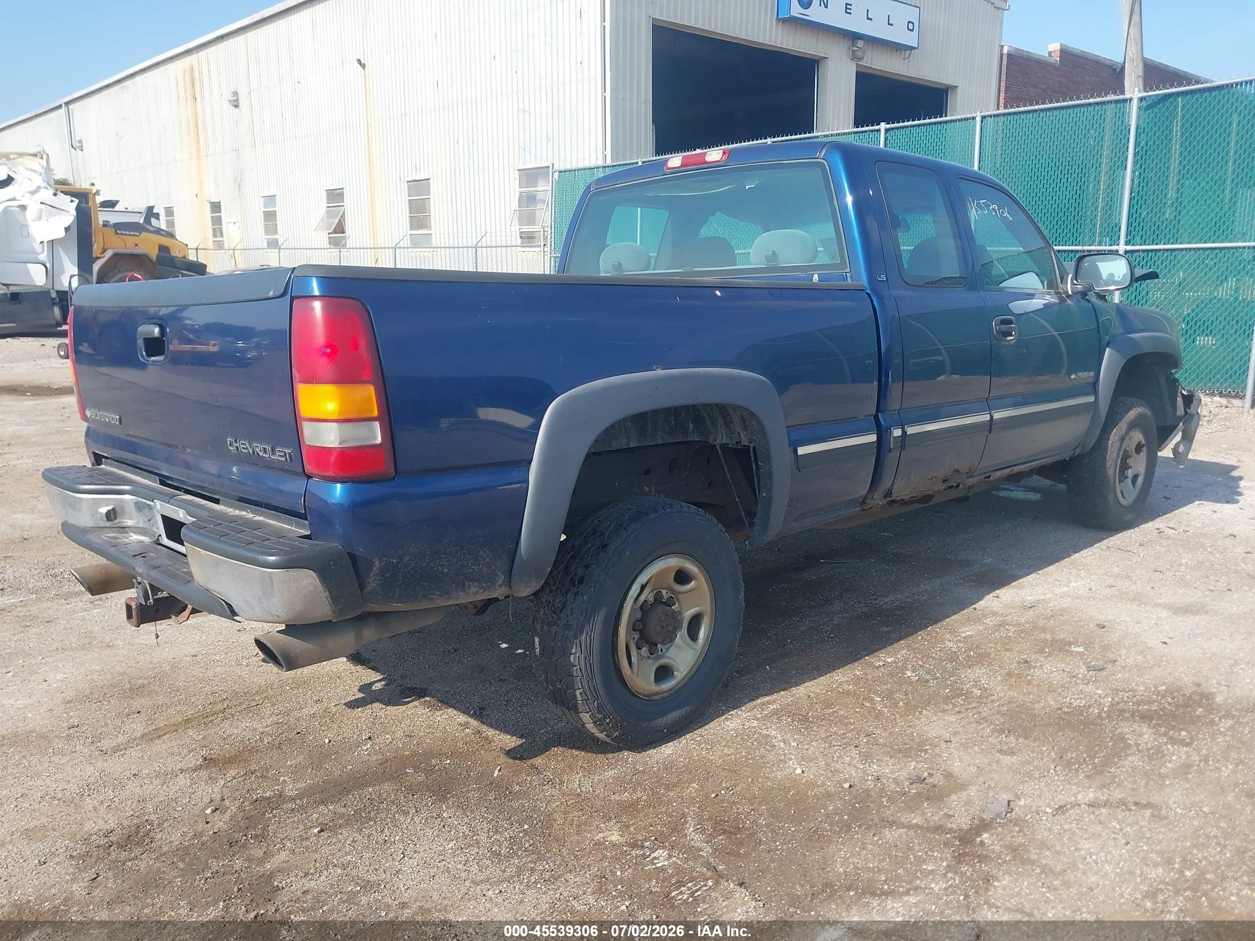 2001 Chevrolet Silverado 2500hd Ls Синий vin: 1GCHC29U21E280147