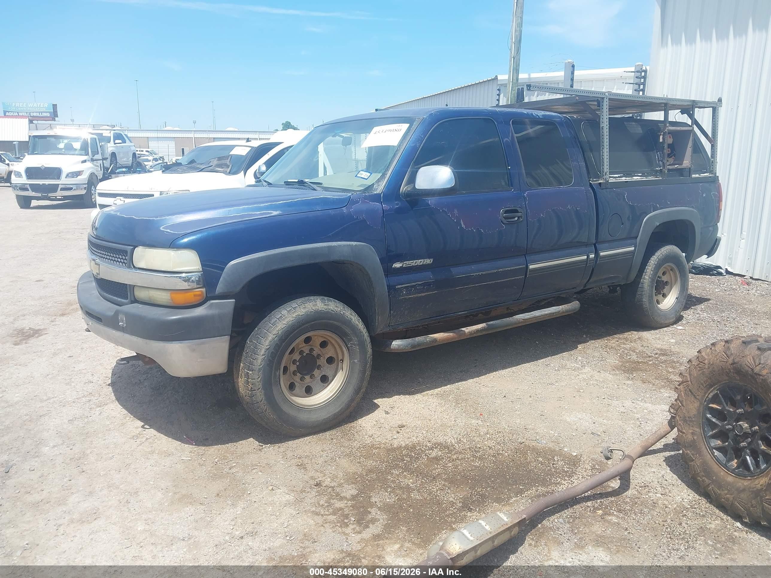 2002 Chevrolet Silverado 2500hd Ls Blue vin: 1GCHC29U32E108775