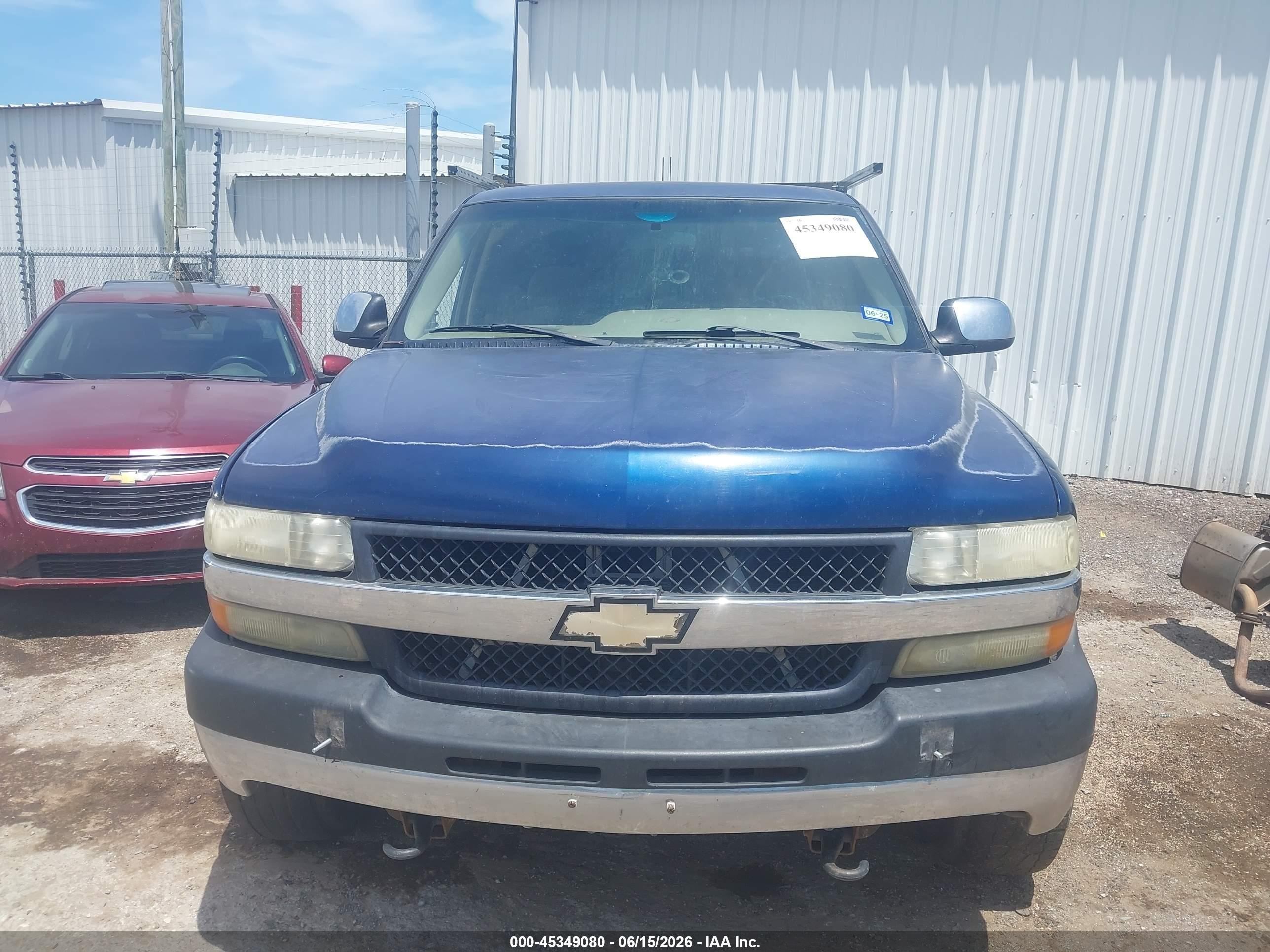 2002 Chevrolet Silverado 2500hd Ls Blue vin: 1GCHC29U32E108775