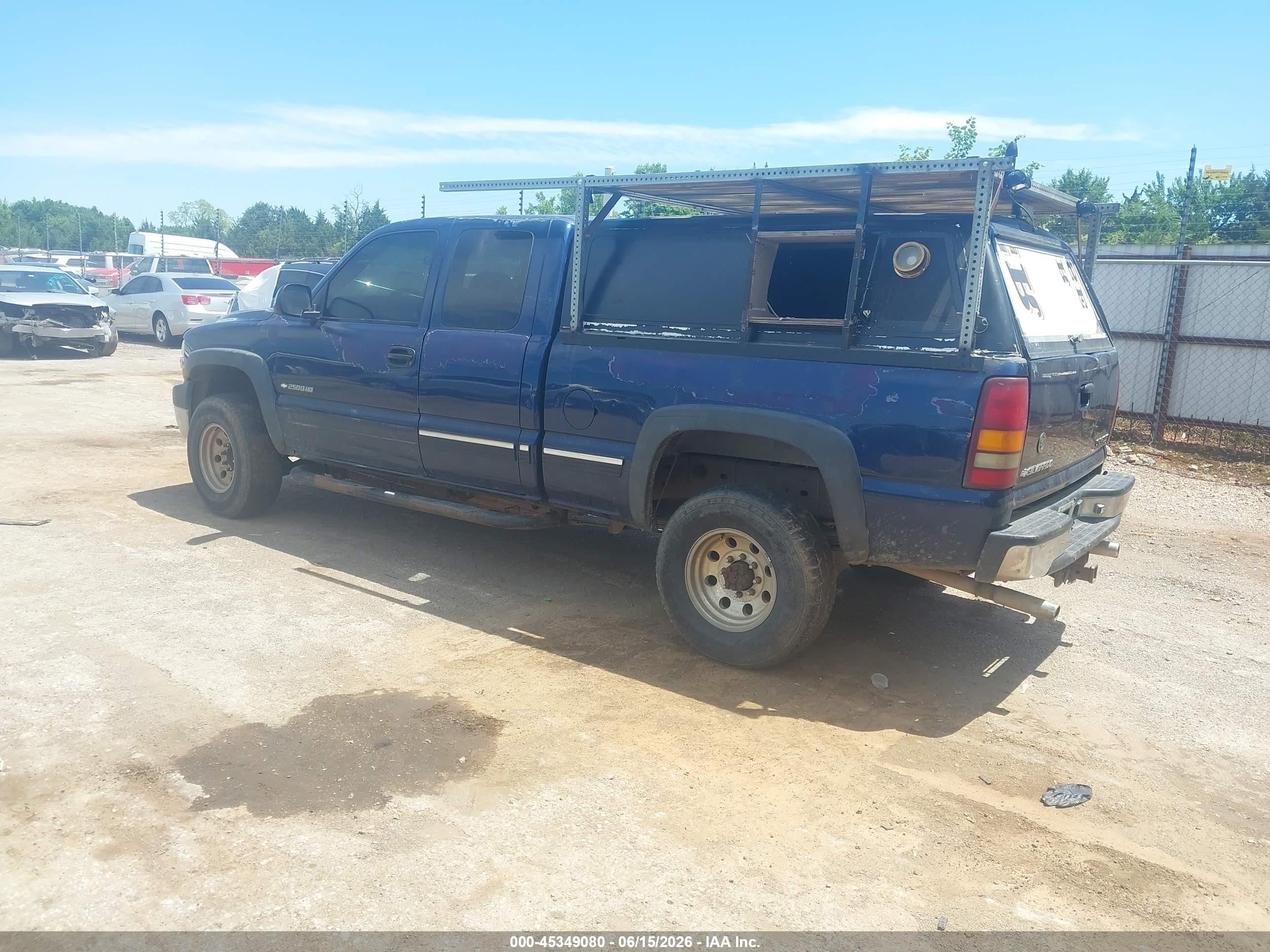 2002 Chevrolet Silverado 2500hd Ls Blue vin: 1GCHC29U32E108775