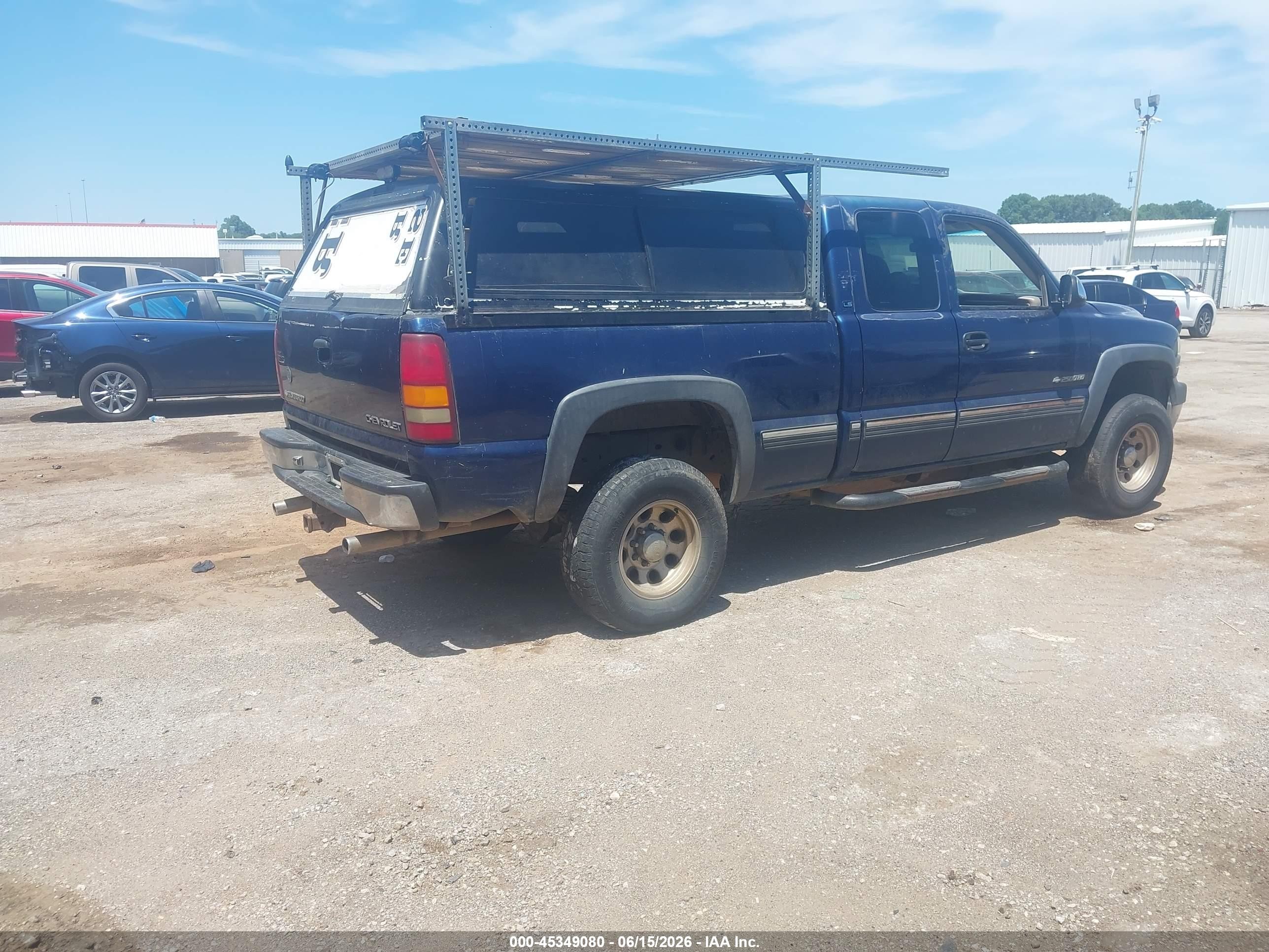 2002 Chevrolet Silverado 2500hd Ls Blue vin: 1GCHC29U32E108775